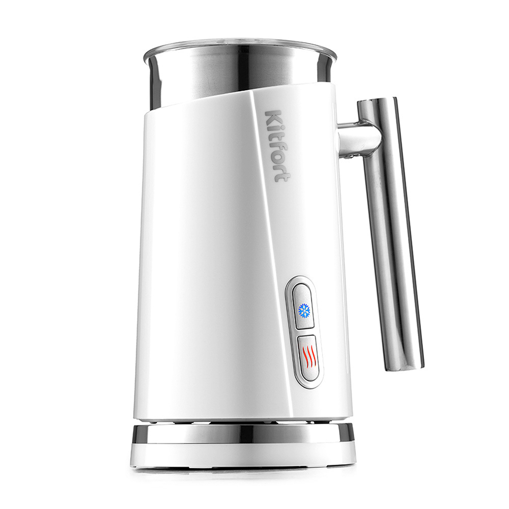 Изображение товара Вспениватель молока Kitfort кт-751-2 500 Вт белый для капучино латте и макиато