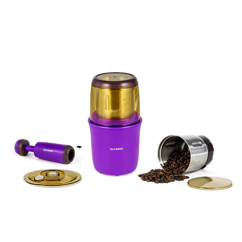 Изображение товара Кофемолка Oursson OG2075/SP 250 Вт фиолетовая Электрическая для кофе и специй