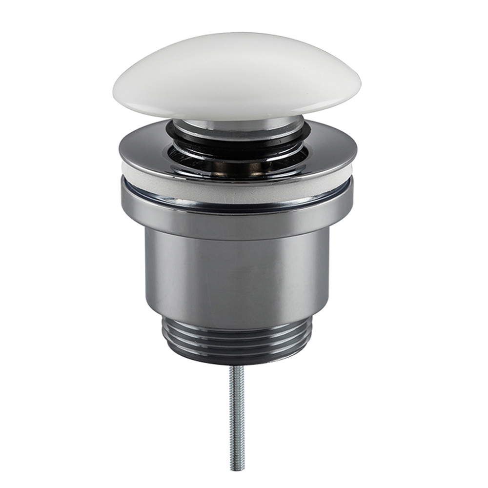 Изображение товара Донный клапан Frap F62-8 click-clack белый/хром