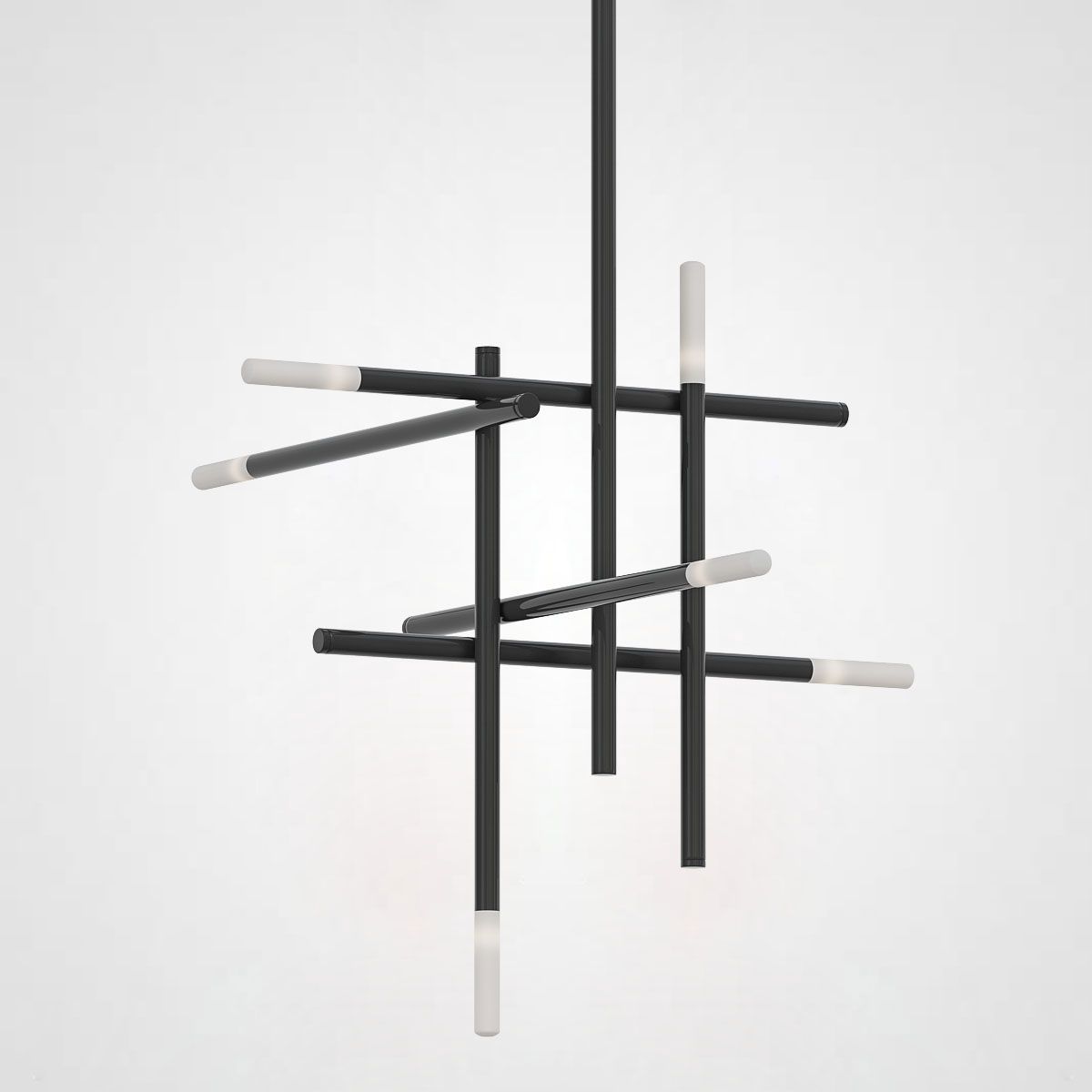 Изображение товара Люстра на штанге ImperiumLoft Traverse 9 ламп современный дизайн белый и желтый