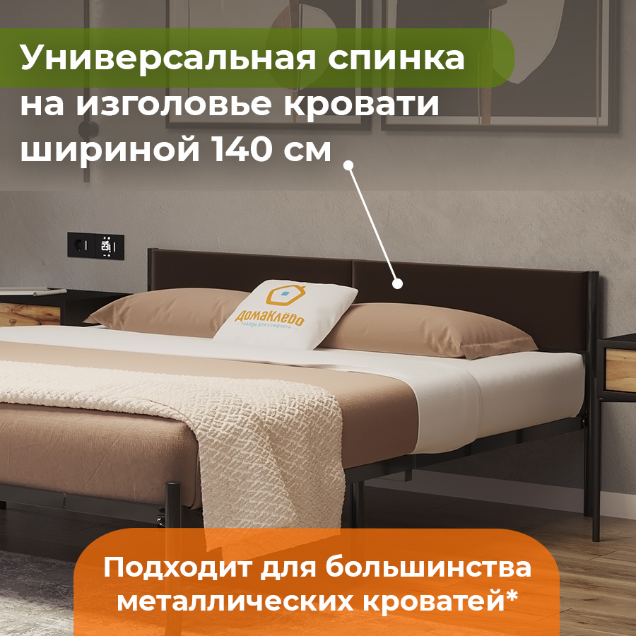 Изображение товара Изголовье для кровати универсальная 140x22.50x3 см фанера цвет шоколад Изображение товара Изголовье для кровати универсальная 140x22.50x3 см фанера цвет шоколад