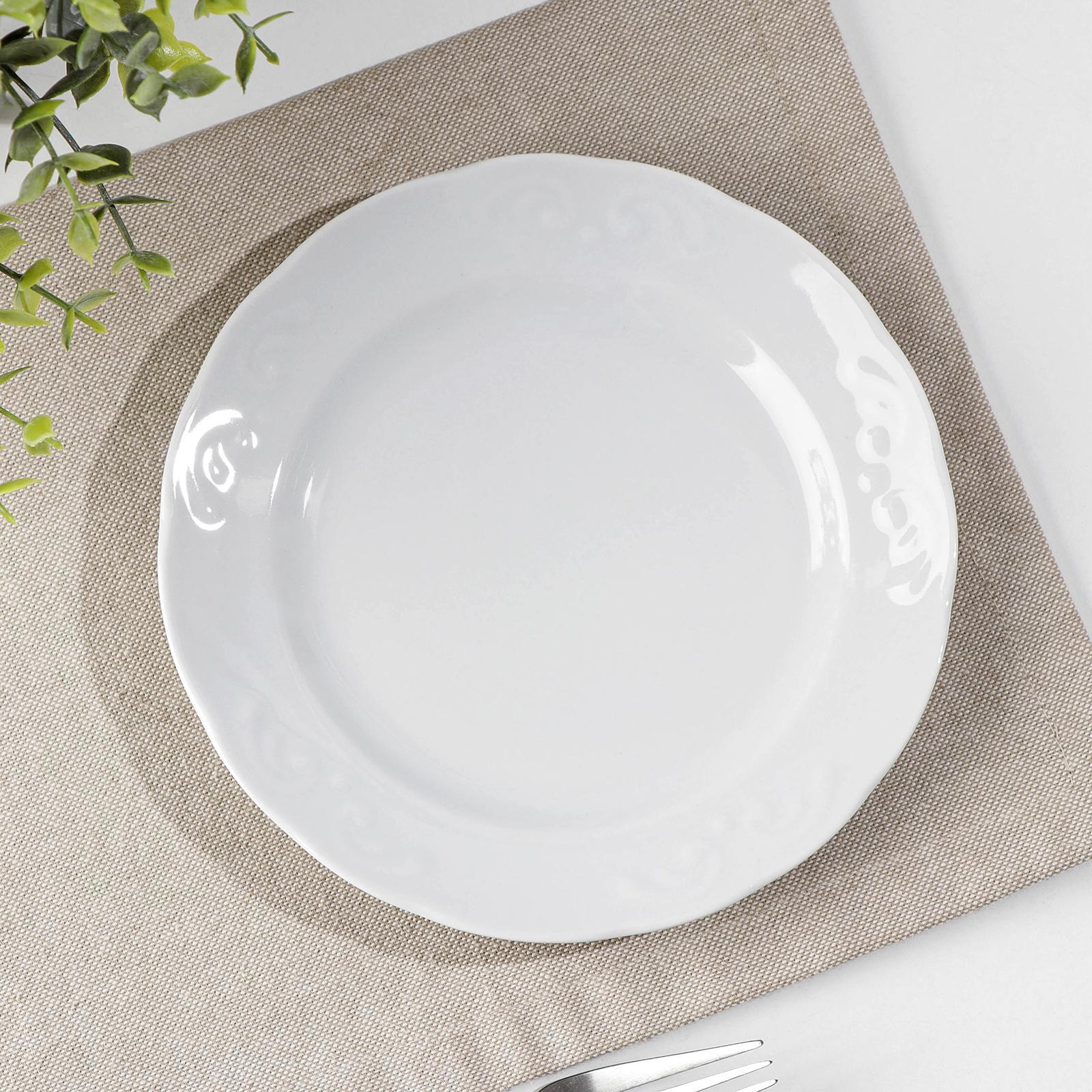 Изображение товара Блюдо сервировочное Добрушский Фарфоровый Завод Надежда 17x17 см фарфор цвет белый