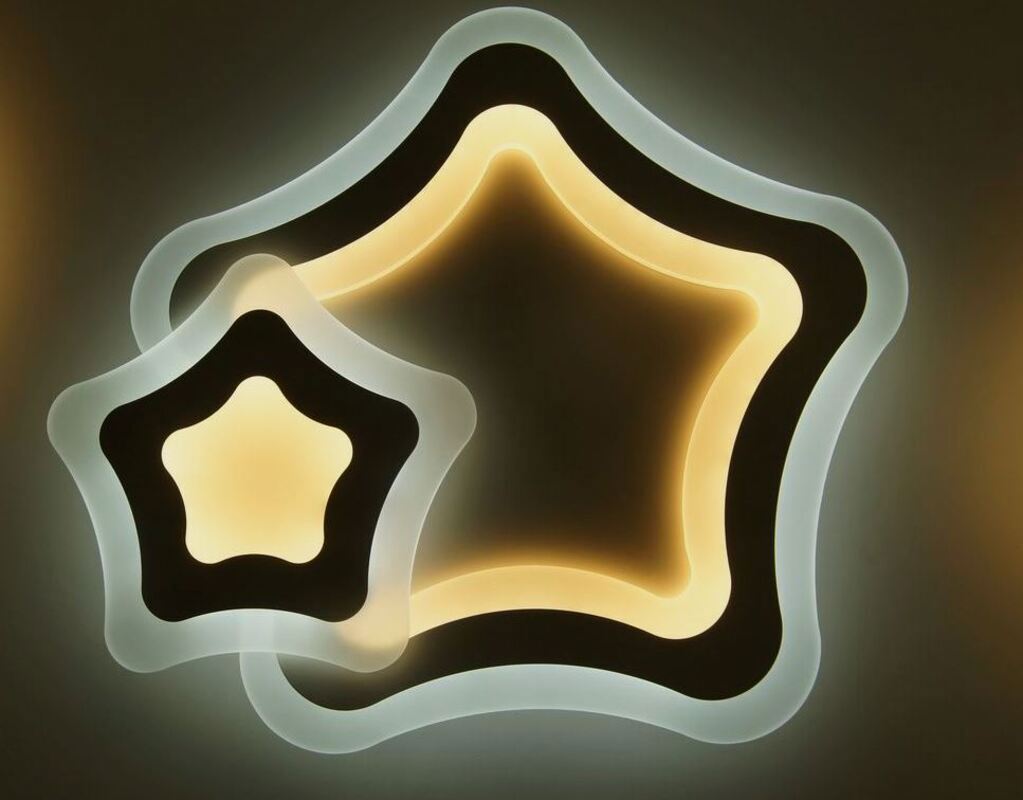 Изображение товара Светильник настенно-потолочный Мелодия света Led light 20 м² регулируемый белый свет цвет бесцветный прозрачный Изображение товара Светильник настенно-потолочный Мелодия света Led light 20 м² регулируемый белый свет цвет бесцветный прозрачный