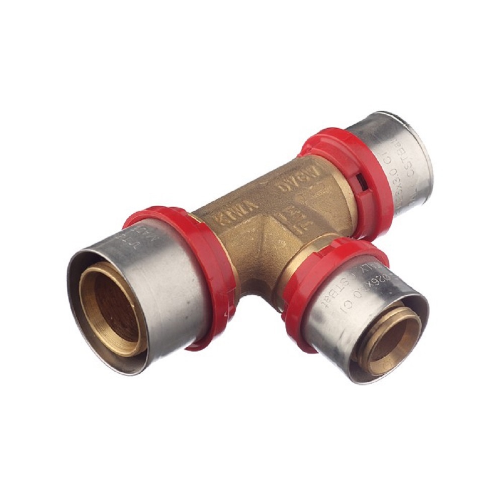 Изображение товара Тройник переходной TIEMME 32x26x26 мм латунь для металлопластиковых труб Италия