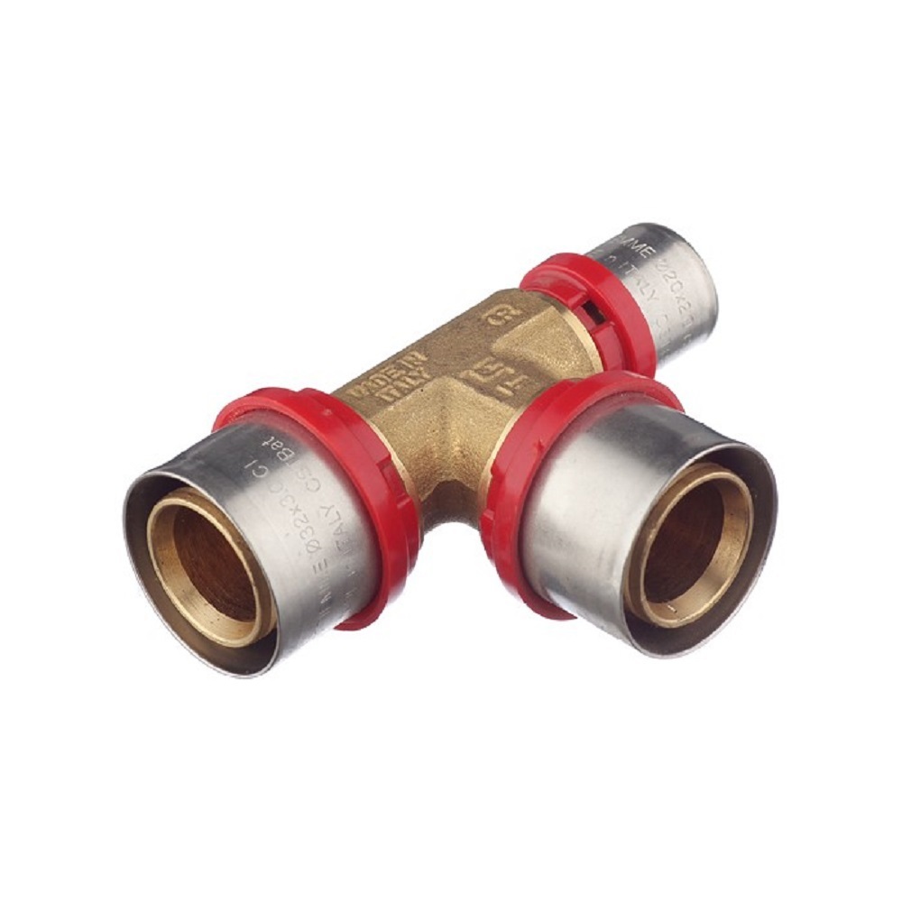 Изображение товара Тройник переходной Tiemme латунь 32х32х20 мм для систем водоснабжения и отопления Италия