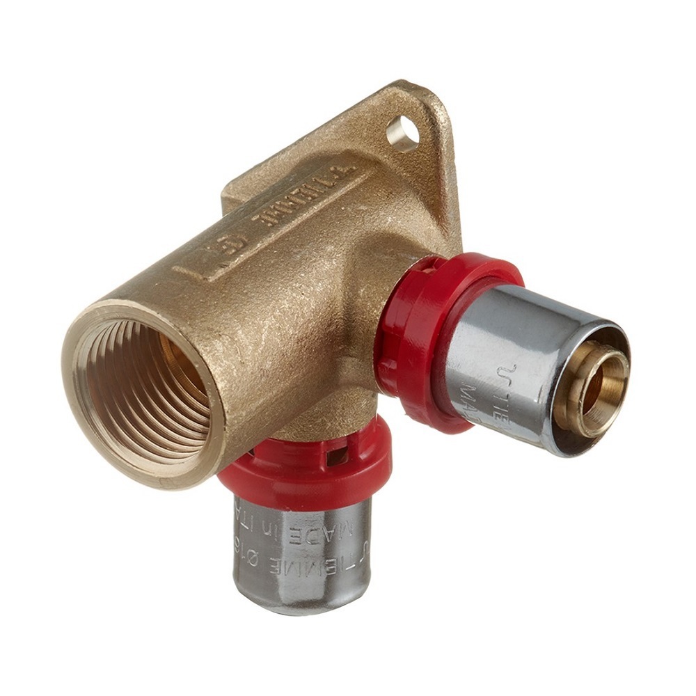 Изображение товара Водорозетка Tiemme 16x1/2"x16 мм ВР-ВПр латунь 1650111