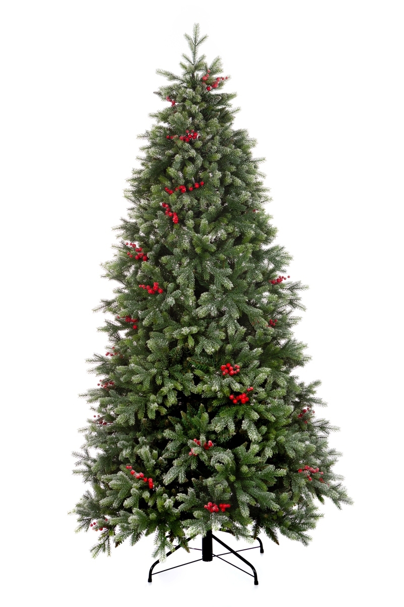Изображение товара Искусственная Ель Crystal Trees Лаки заснеженная с ягодами 180 см.