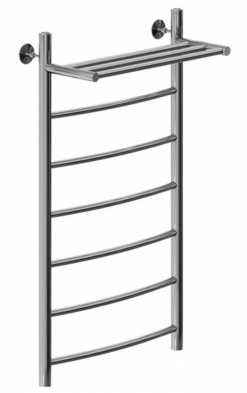 Изображение товара Водяной полотенцесушитель Aquanet Romeo с полкой 1000x500 мм нержавеющая сталь хром