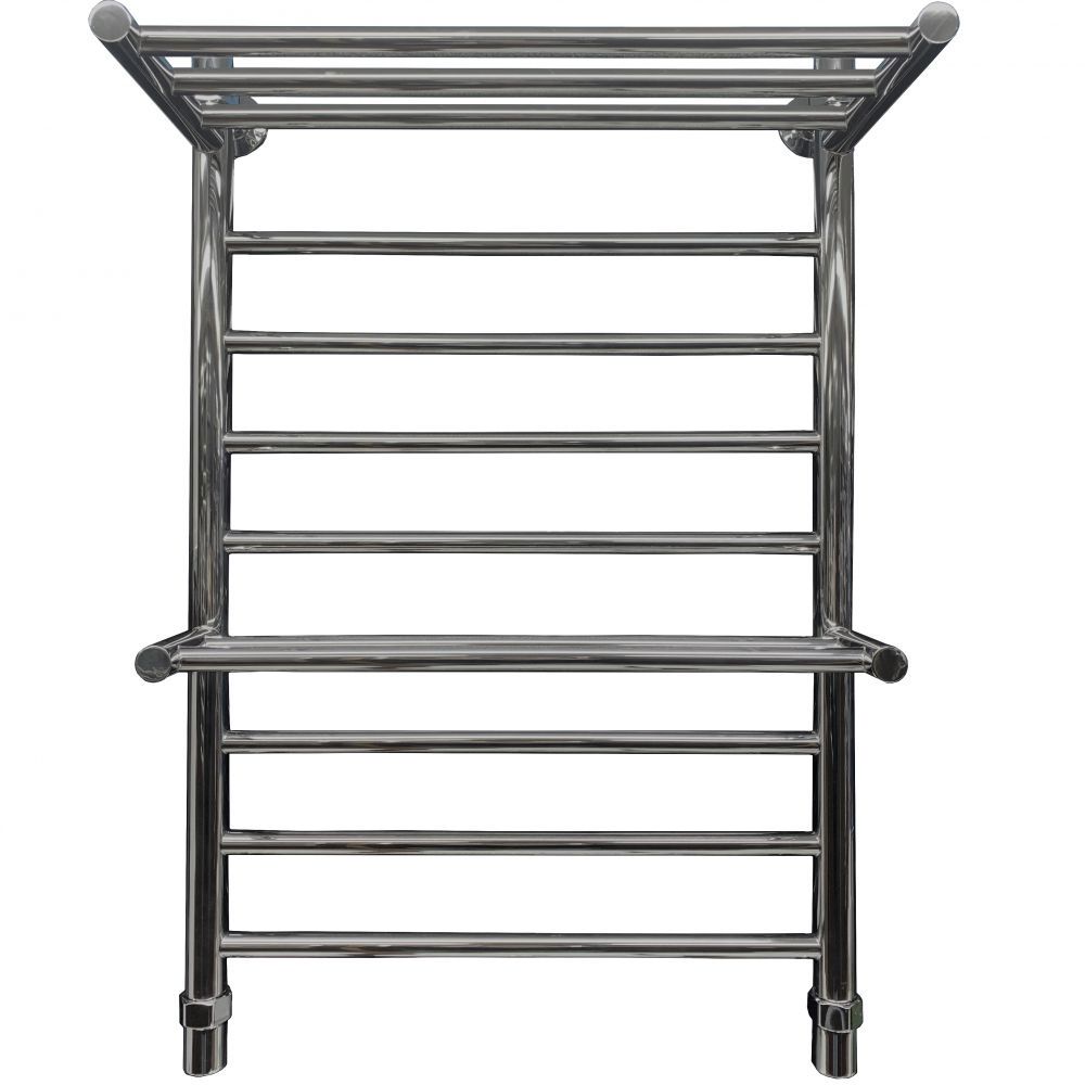 Изображение товара Полотенцесушитель водяной с полкой Ника Классика ЛП (Г) ВП 50x80 см 1/2" нержавеющая сталь