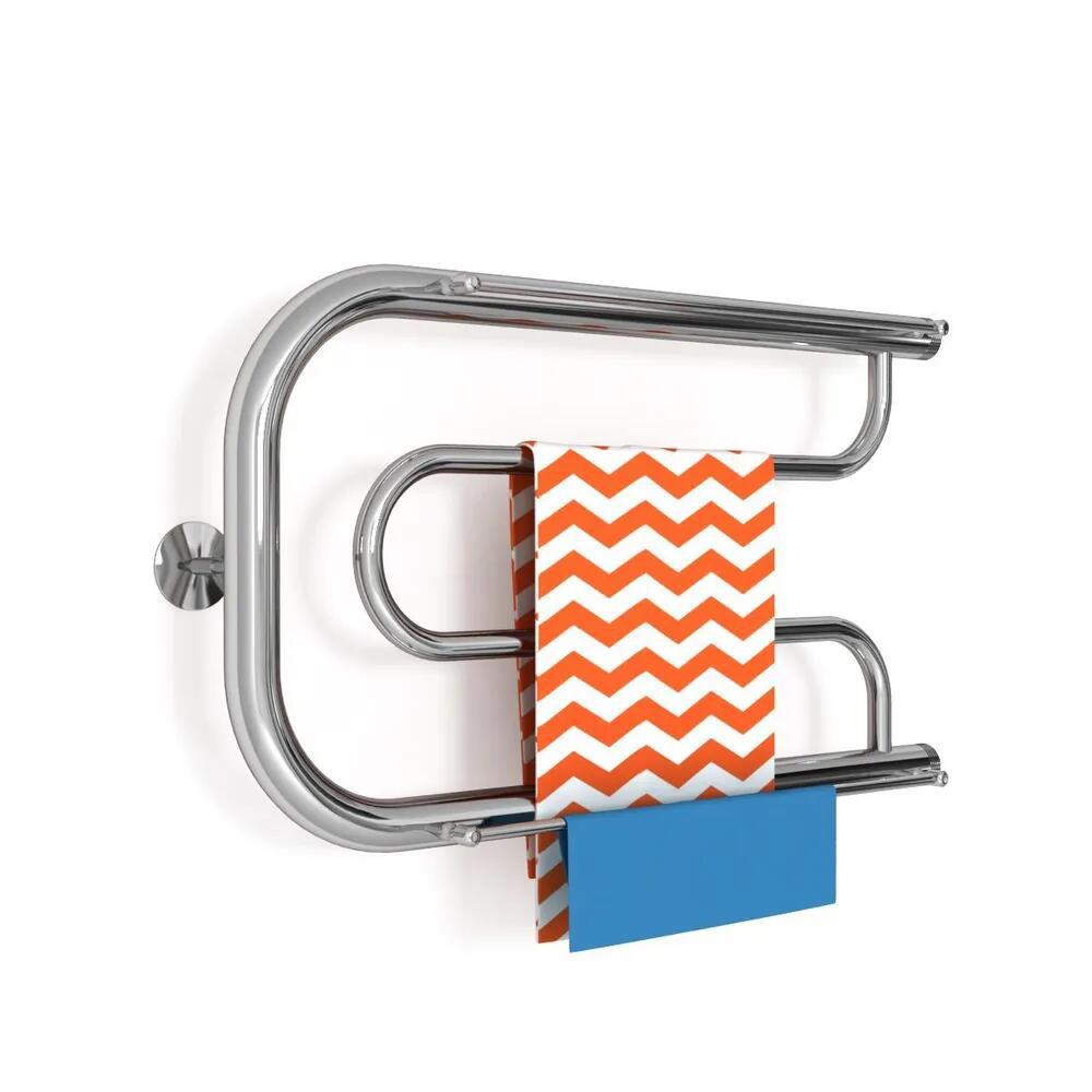 Изображение товара Водяной полотенцесушитель Zigzag Фокстрот А 60x32 см из нержавеющей стали с полкой