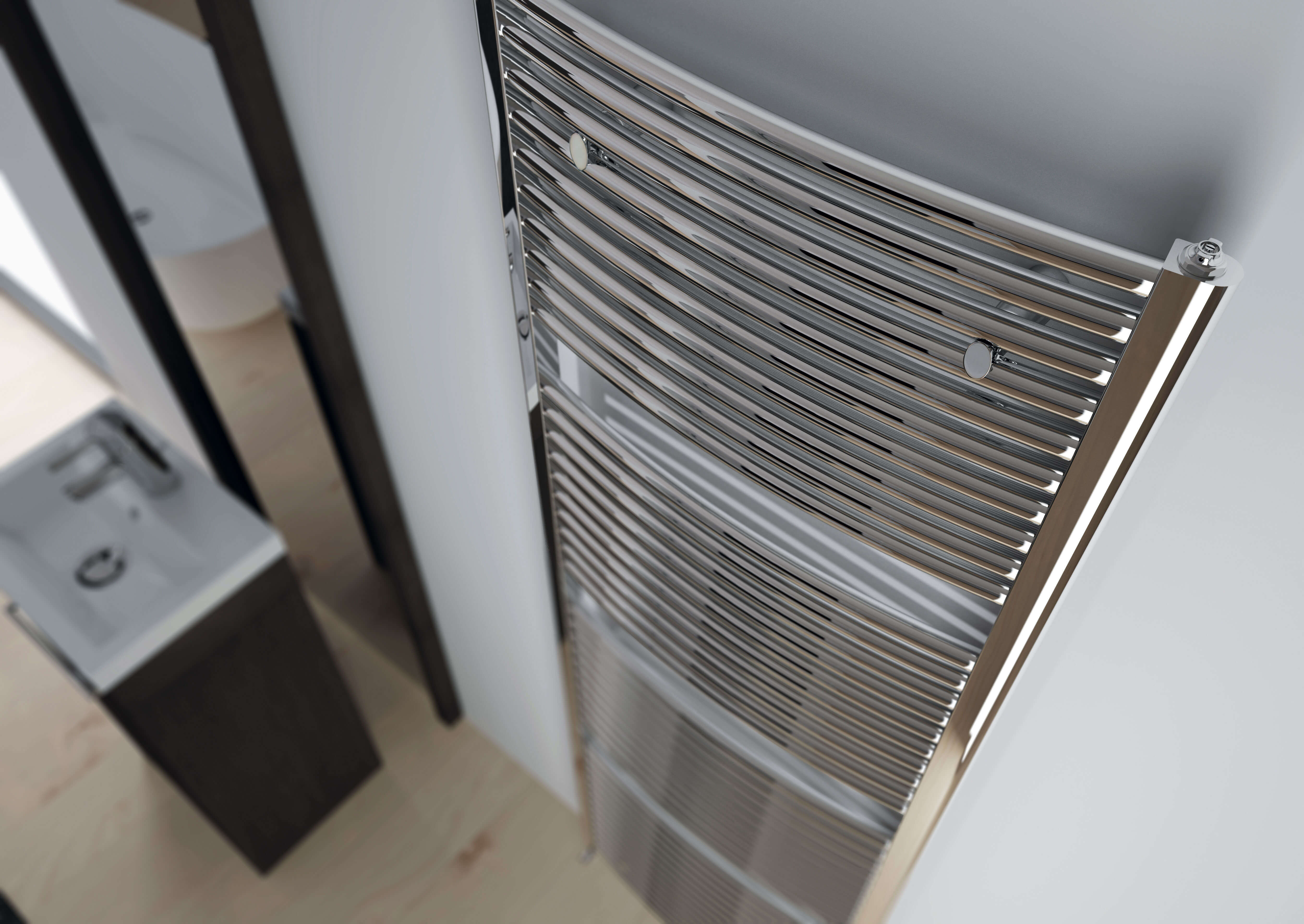 Изображение товара Полотенцесушитель водяной е-образный Irsap Venus 59.5x111.8 см 1/2" сталь цвет хром