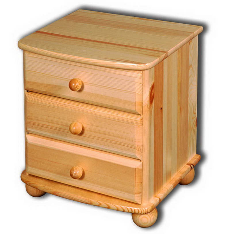 Изображение товара Комод из сосны 44-03 Вокко с 3 ящиками стиль кантри Россия