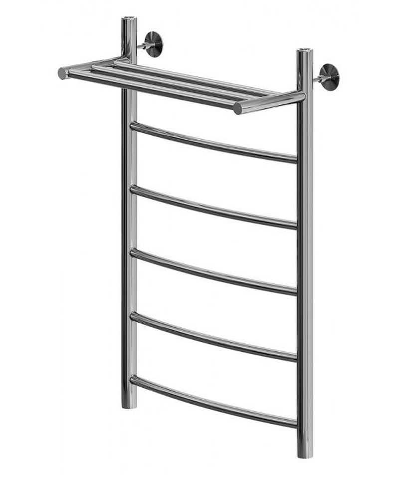 Изображение товара Полотенцесушитель водяной с полкой Aquanet Romeo 50x80 см 3/4" нержавеющая сталь