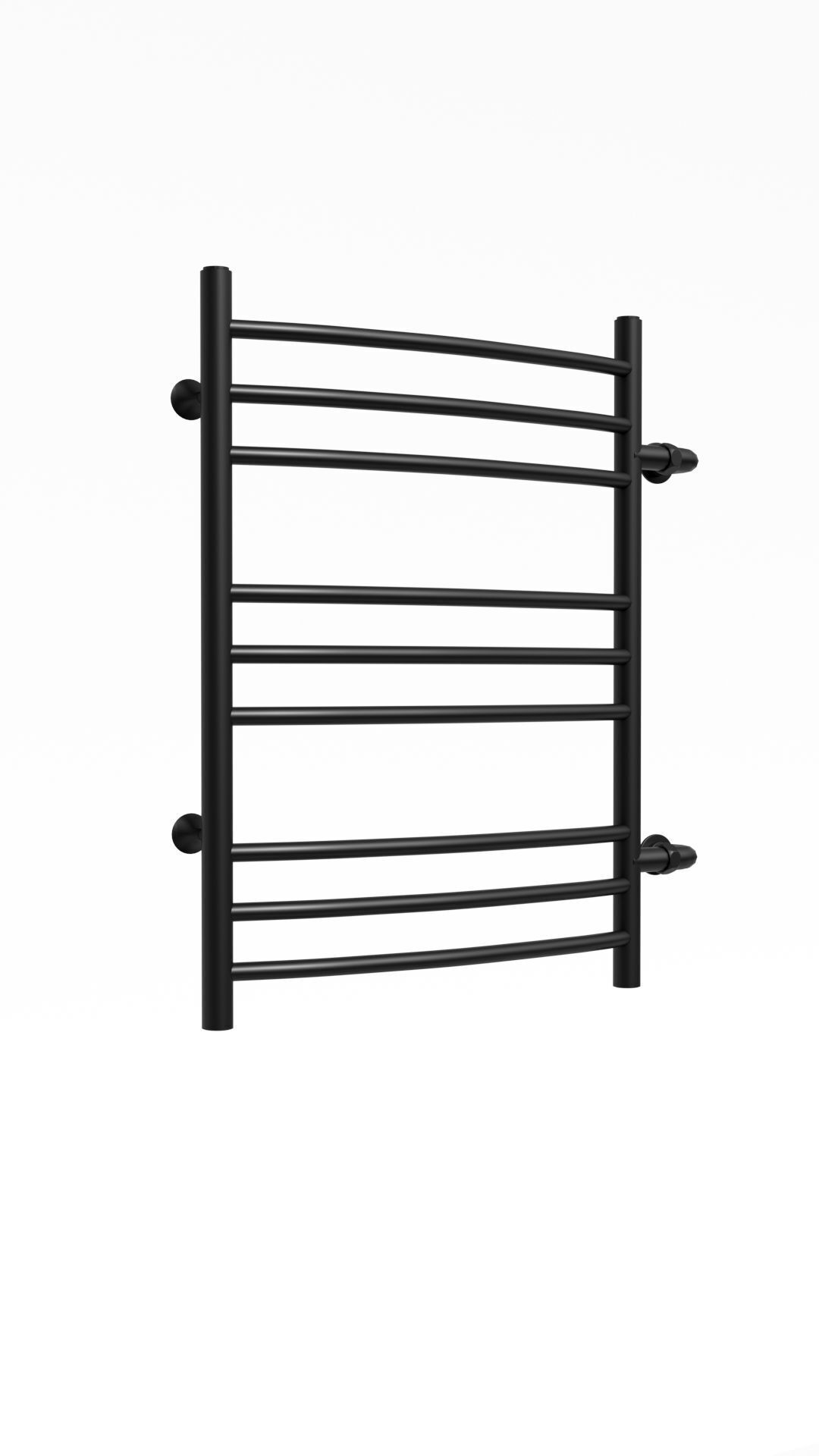 Изображение товара Водяной полотенцесушитель Ariano Палермо П9 80x53 см нержавеющая сталь черный матовый