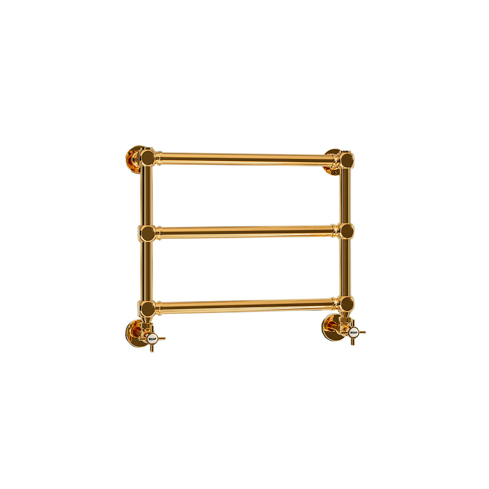 Изображение товара Водяной полотенцесушитель лестница Irsap Minuette 54x41.5 см латунь золото Италия