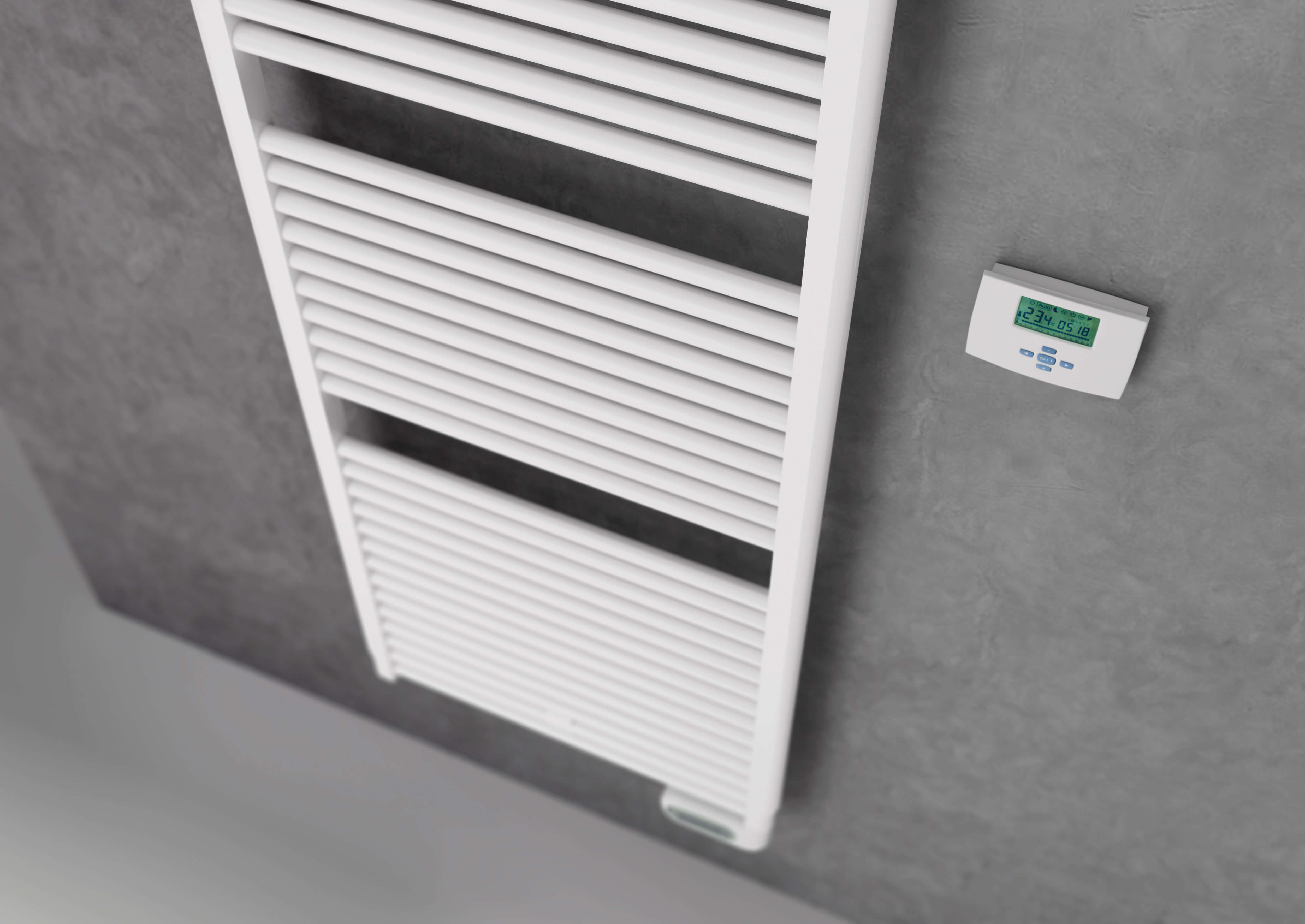 Изображение товара Водяной полотенцесушитель Irsap Novo 764x500 белый минимализм стиль