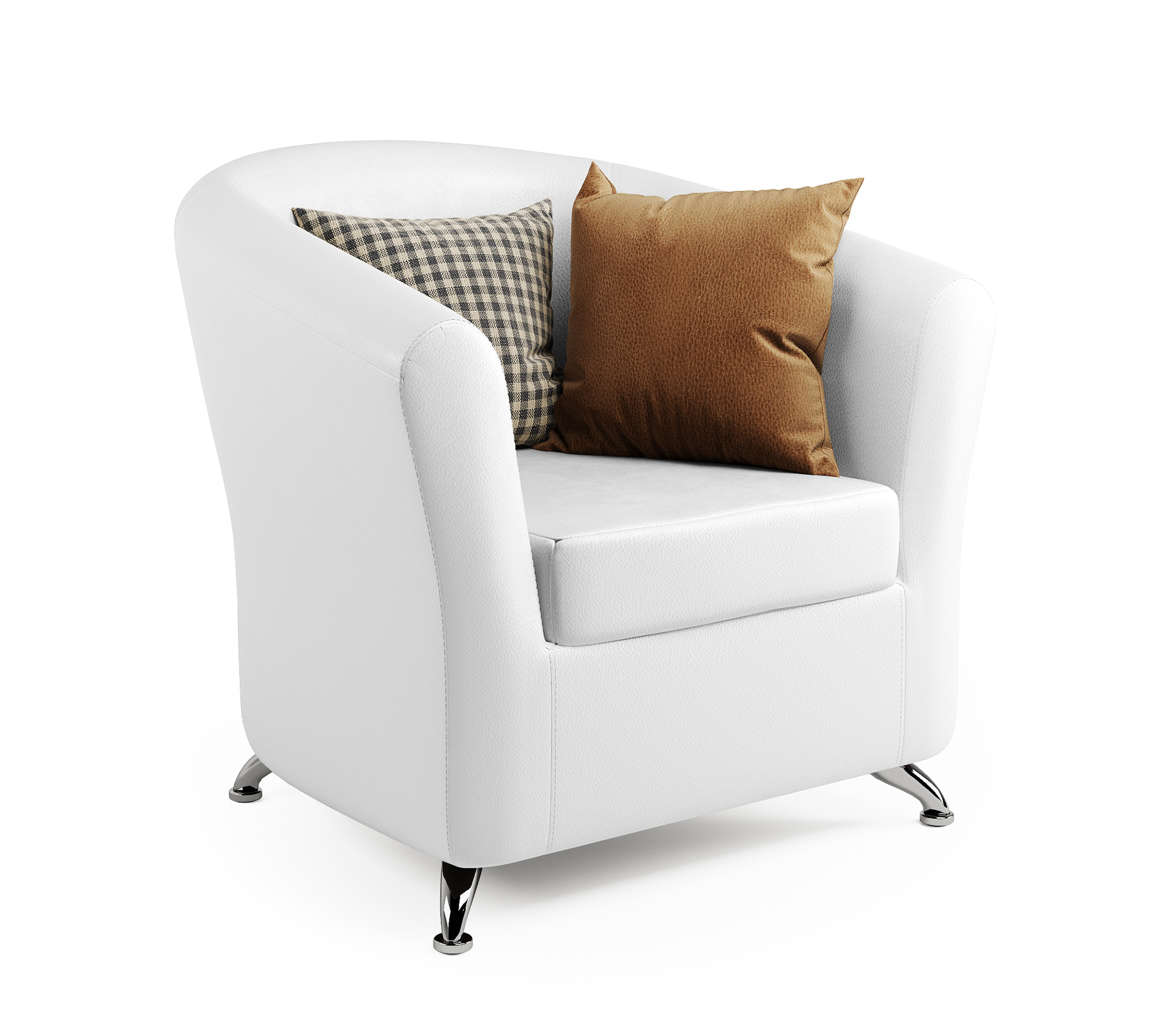 Изображение товара Кресло Шарм-Дизайн Евро белое для гостиной и офиса 82.5x76x82 см