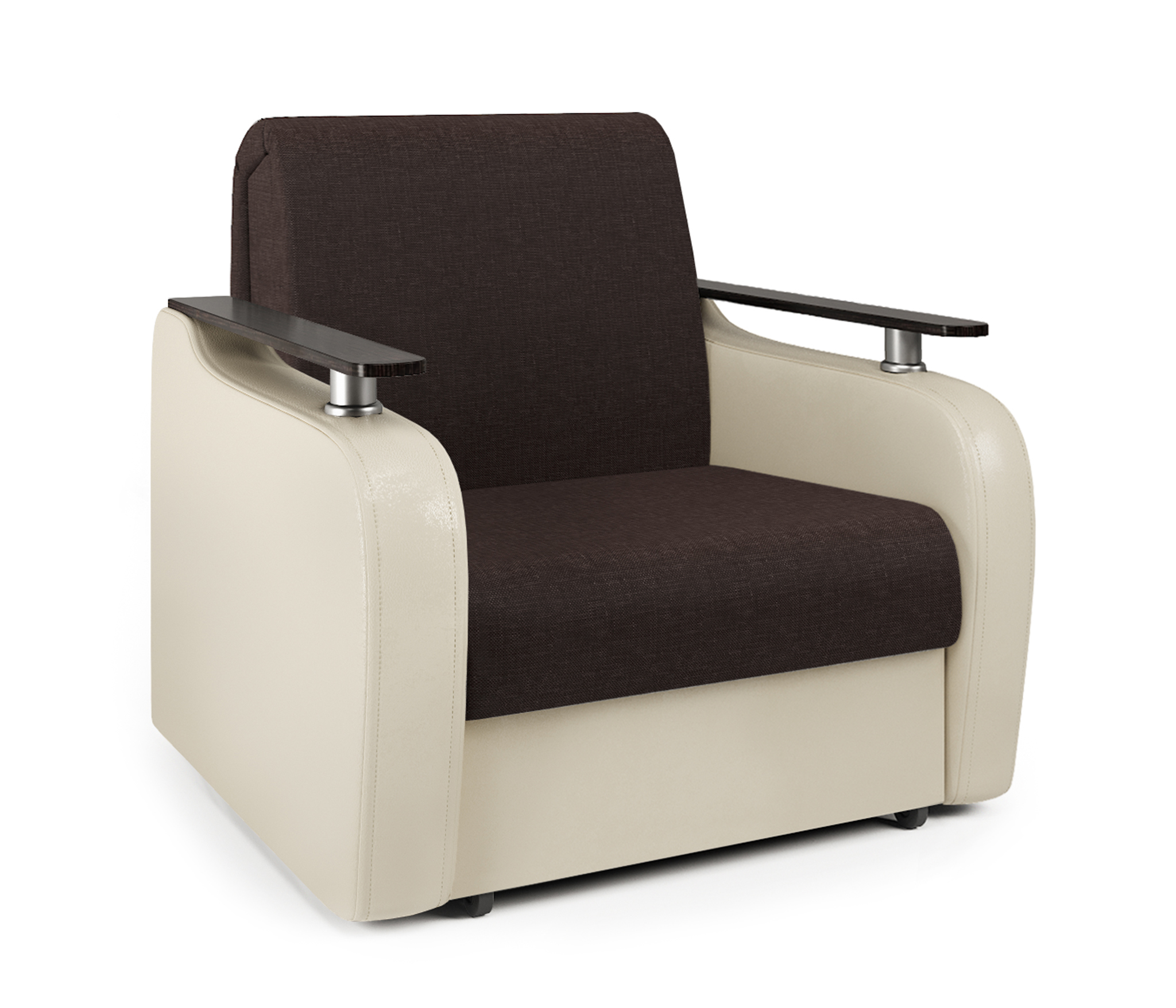 Изображение товара Кресло-кровать Шарм-Дизайн Гранд Д 90 114x95x110 см цвет коричневый/бежевый 170522177