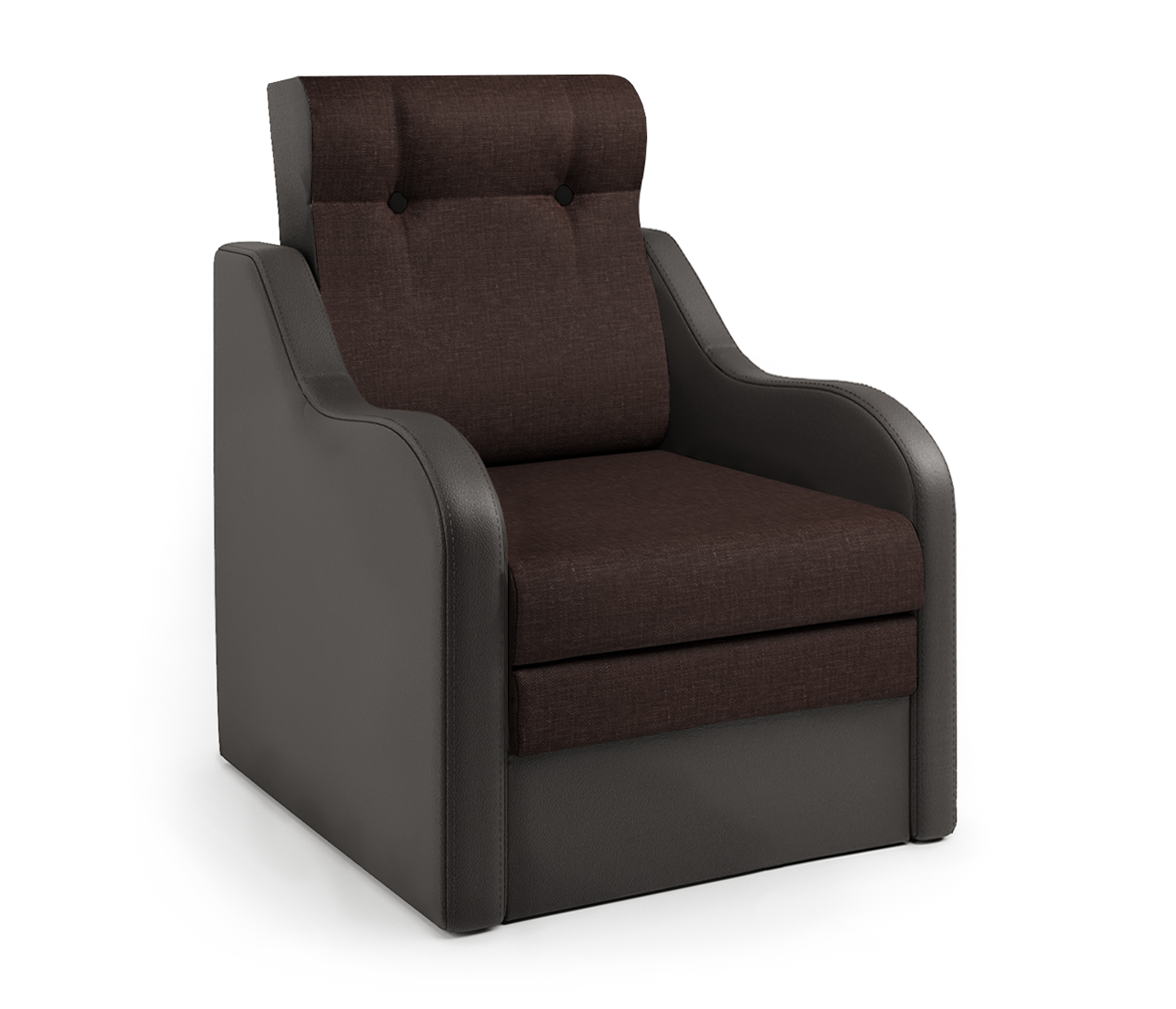 Изображение товара Кресло-кровать Шарм-Дизайн Классика В 80x101x83 см цвет коричневый 3103027