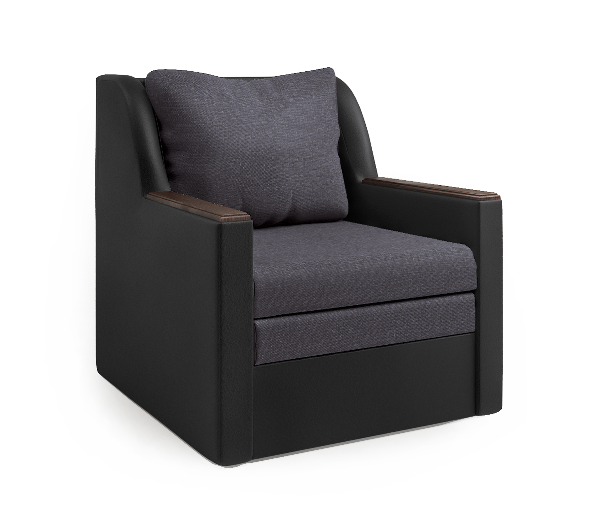 Изображение товара Кресло-кровать Шарм-Дизайн Соло 82x93x94 см цвет серый 1006039