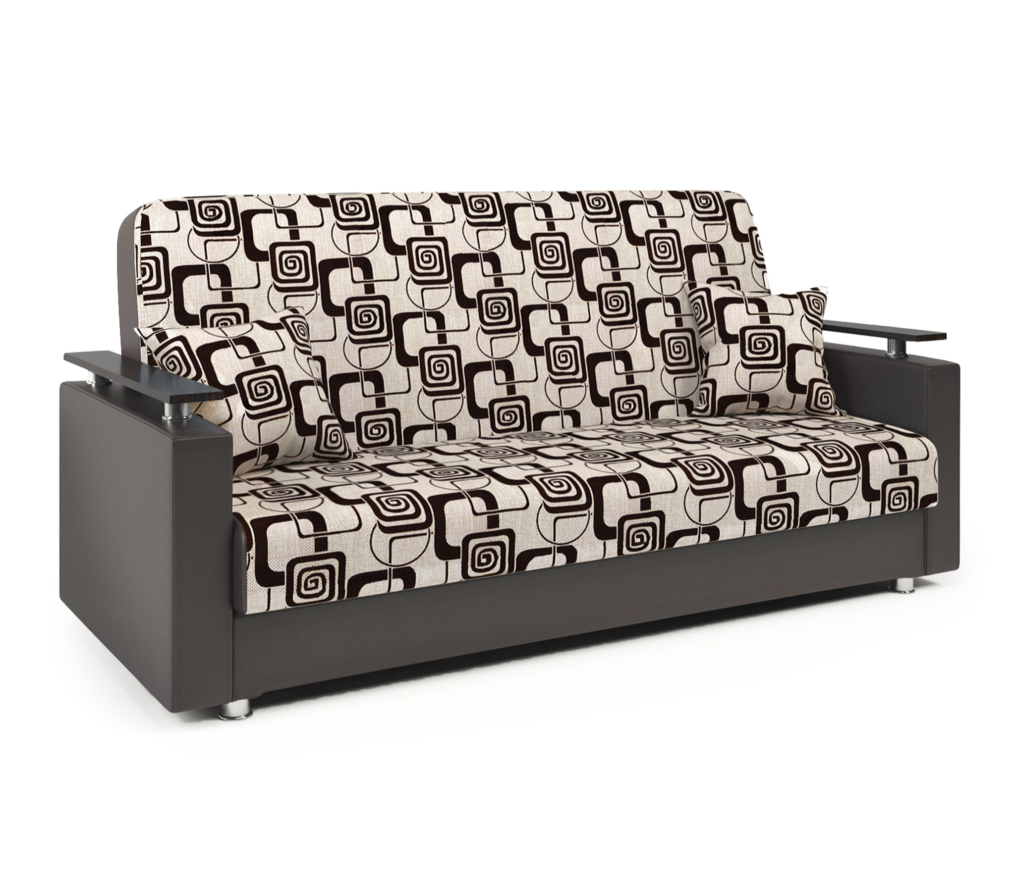 Изображение товара Диван Шарм-Дизайн Мелодия ДП №2 120 215x90x90 см шенилл цвет коричневый 104210022