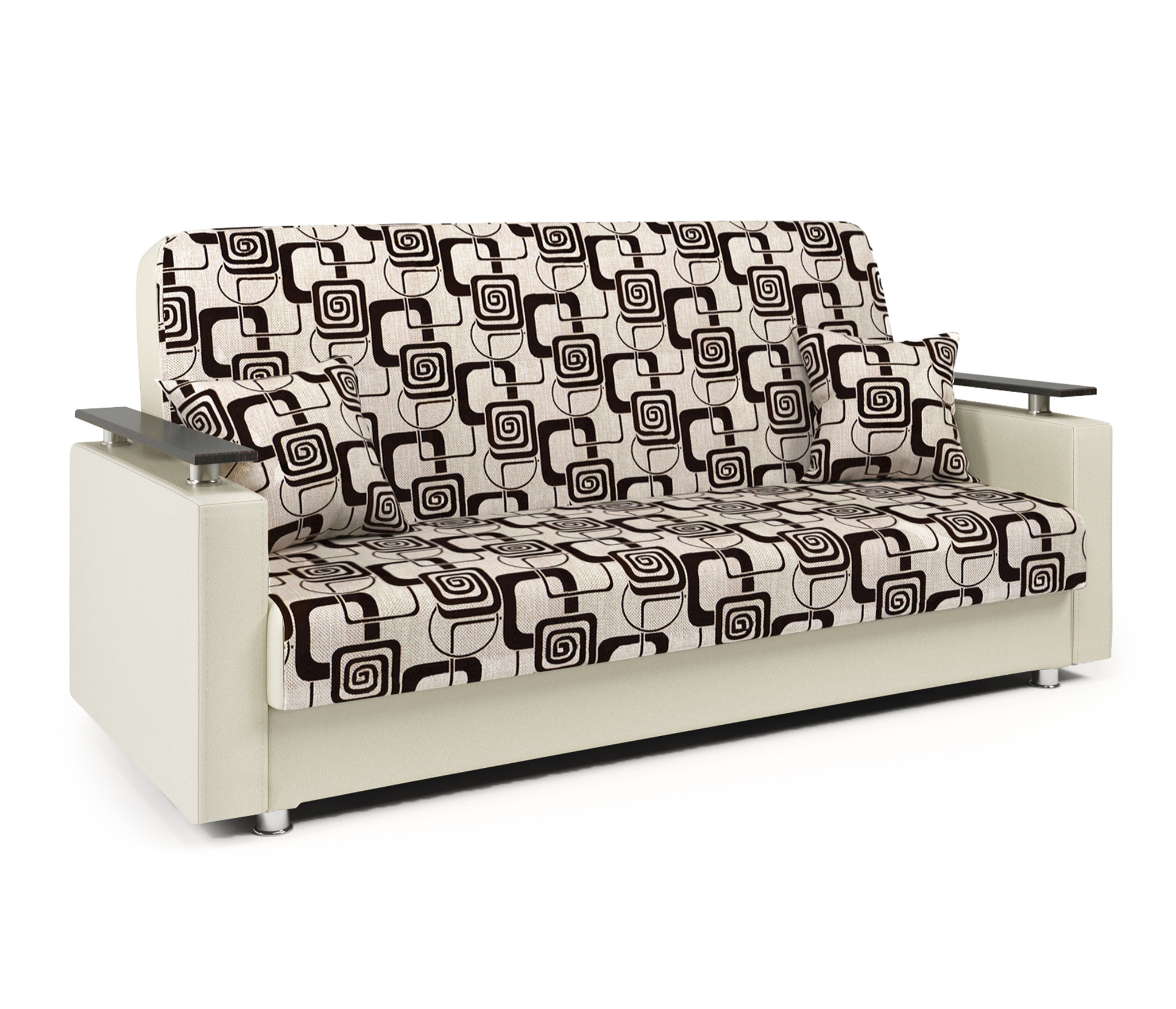 Изображение товара Диван Шарм-Дизайн Мелодия ДП №2 215x100x100 см бежевый шенилл с ящиком