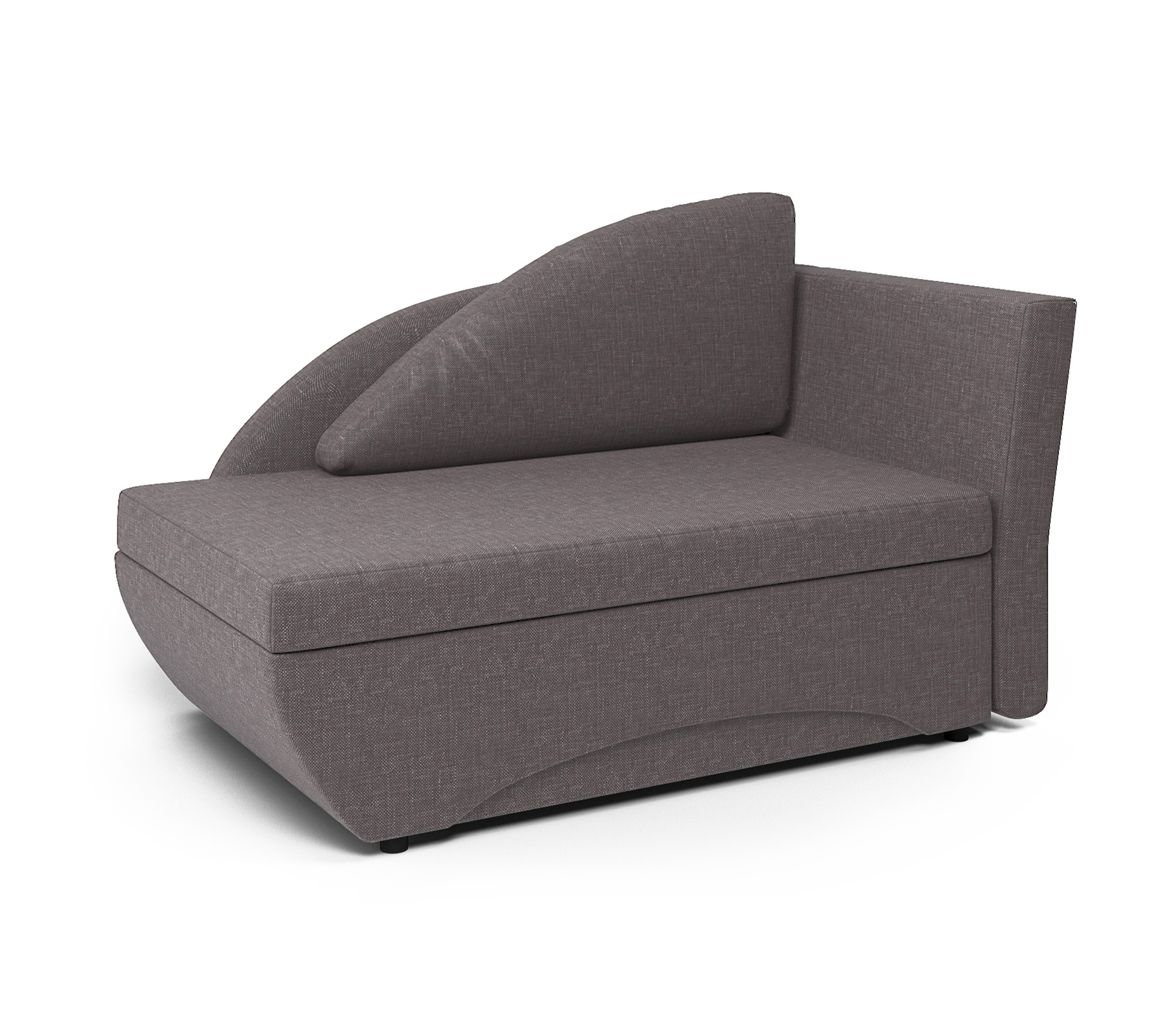 Изображение товара Кушетка Шарм-Дизайн Трио с ящиком и подушкой 152x87 см коричневая