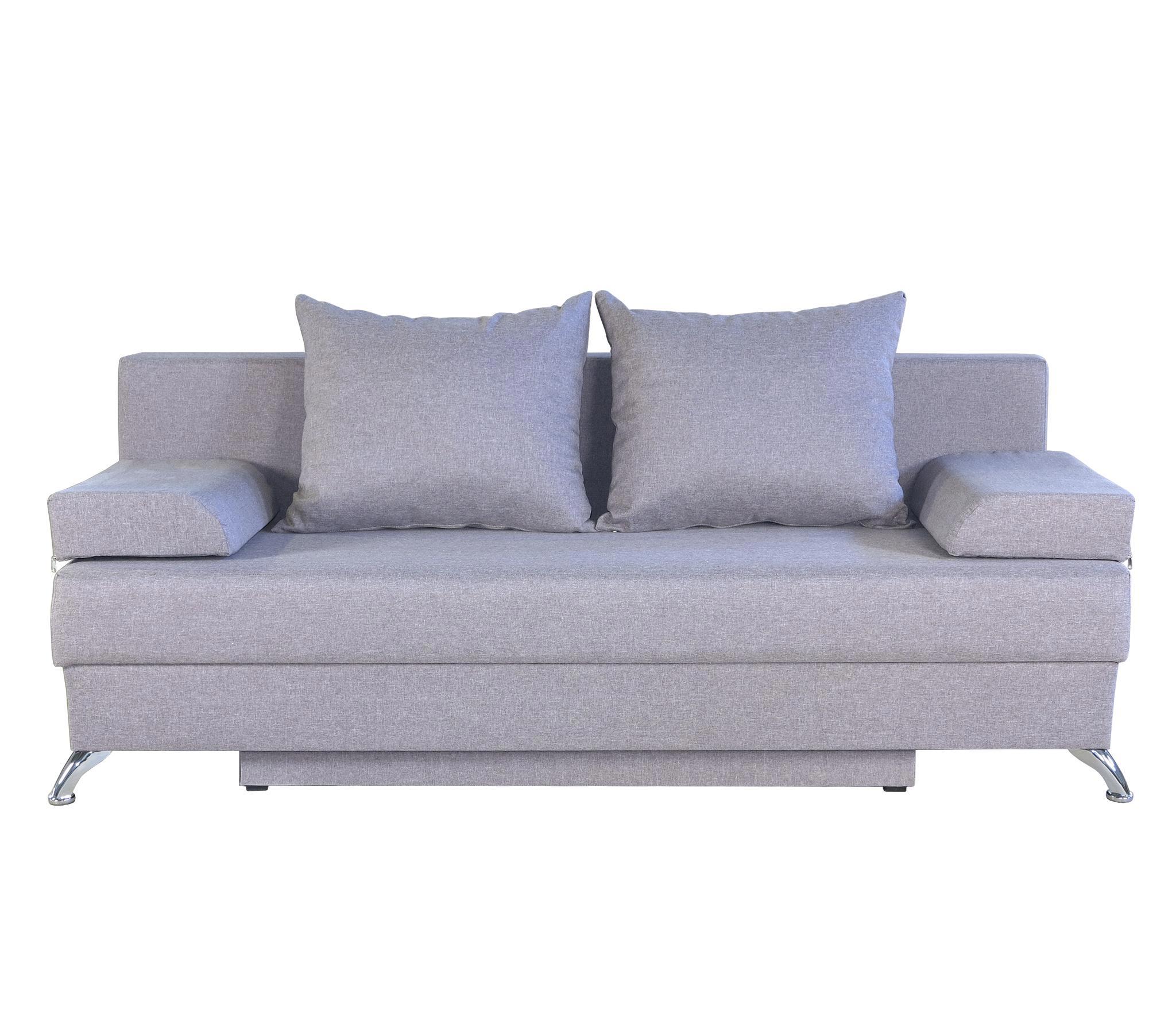 Изображение товара Диван Шарм-Дизайн Евро Лайт 2309105 198x78x81 см рогожка цвет светло-серый