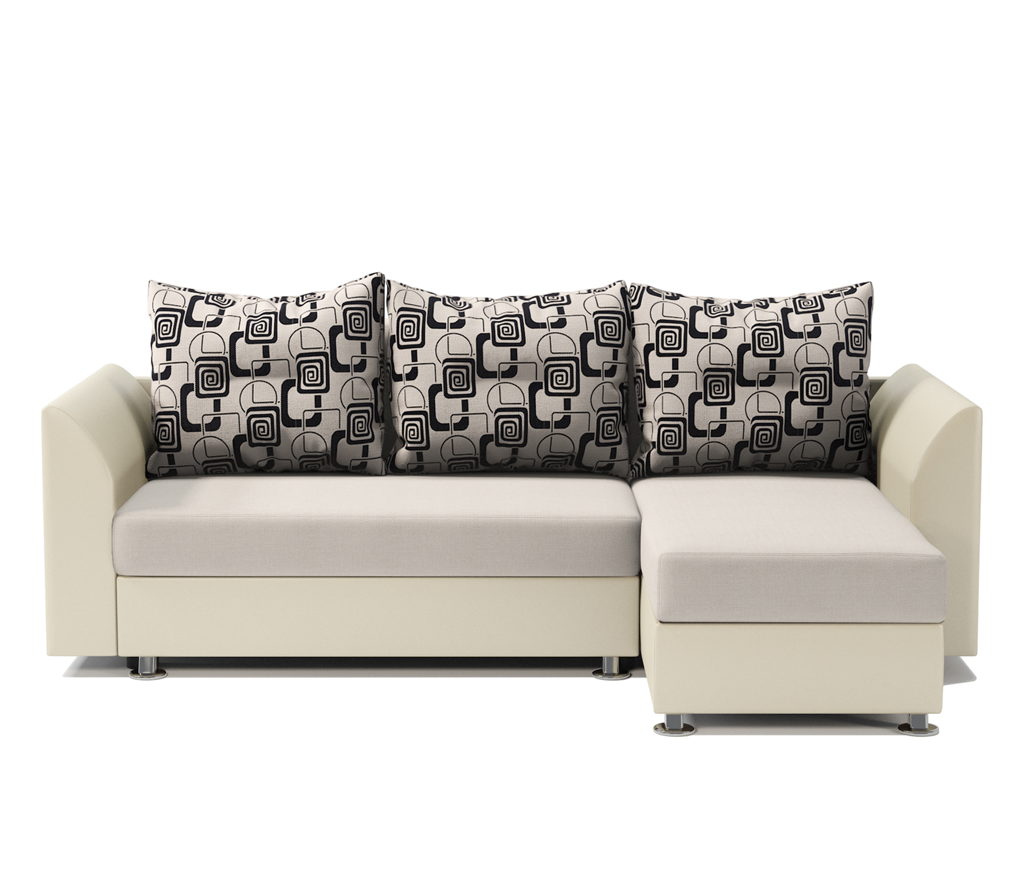 Изображение товара Диван Шарм-Дизайн Ария Скала 190422128 225x78x150 см рогожка цвет бежевый