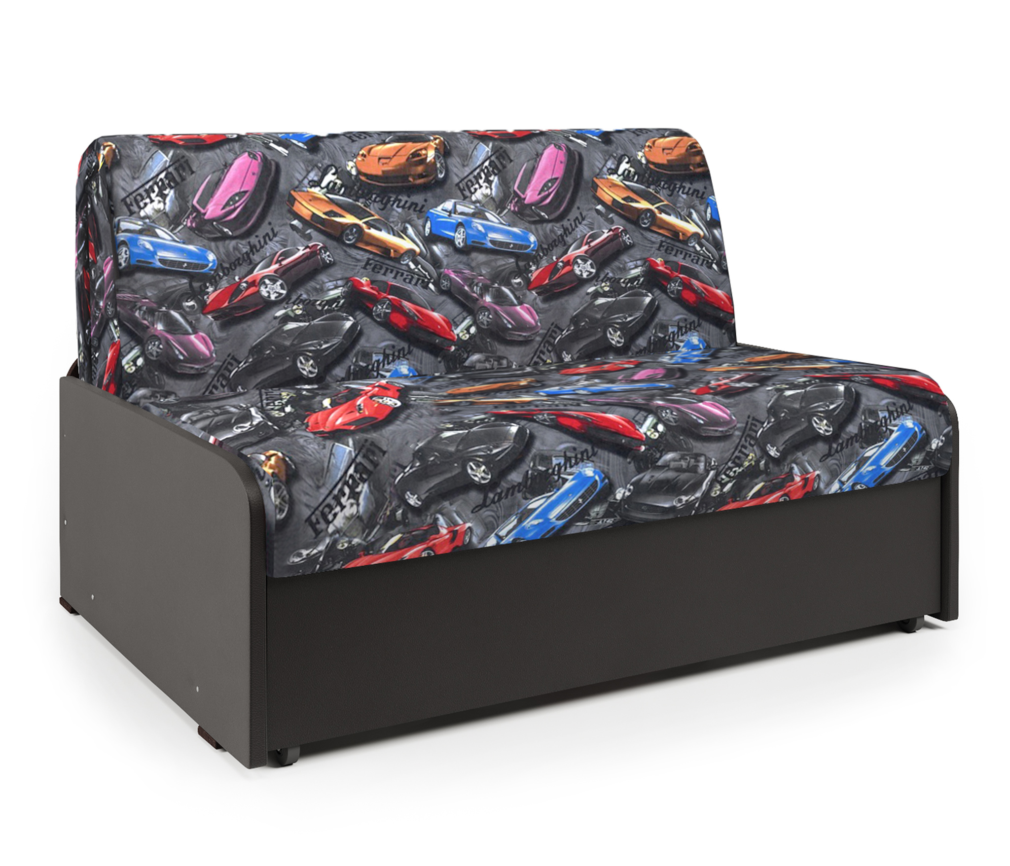 Изображение товара Диван Шарм-Дизайн Коломбо велюр фиолетовый шоколад мягкий механизм аккордеон