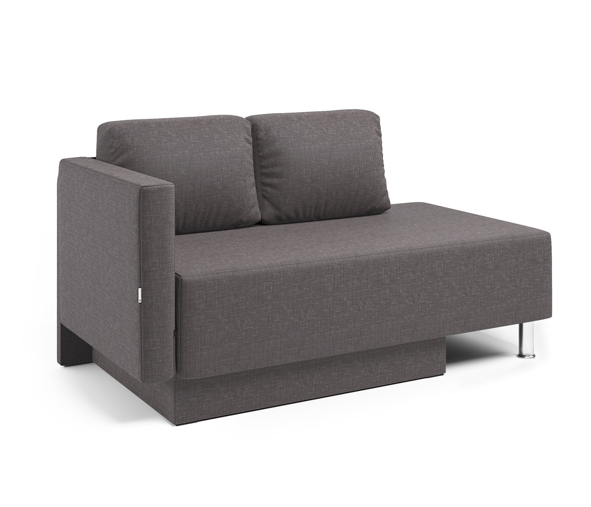 Изображение товара Кушетка Шарм-Дизайн Леон левый 155x79x76 см рогожка цвет латте