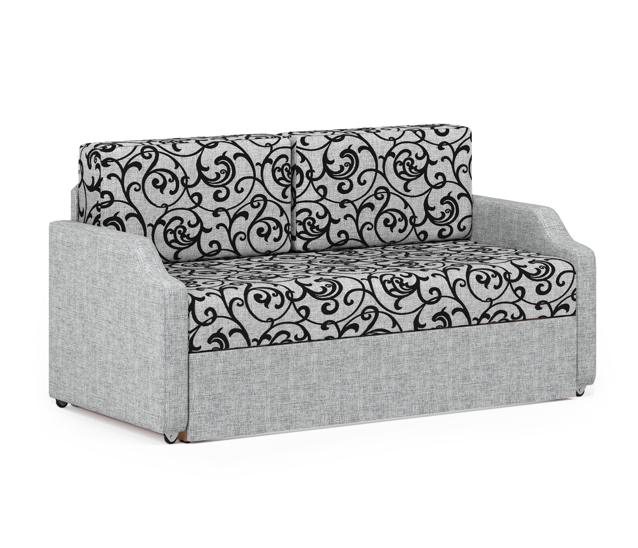 Изображение товара Диван-кушетка Малыш Шарм-Дизайн 148x66x69 см шенилл серый узор