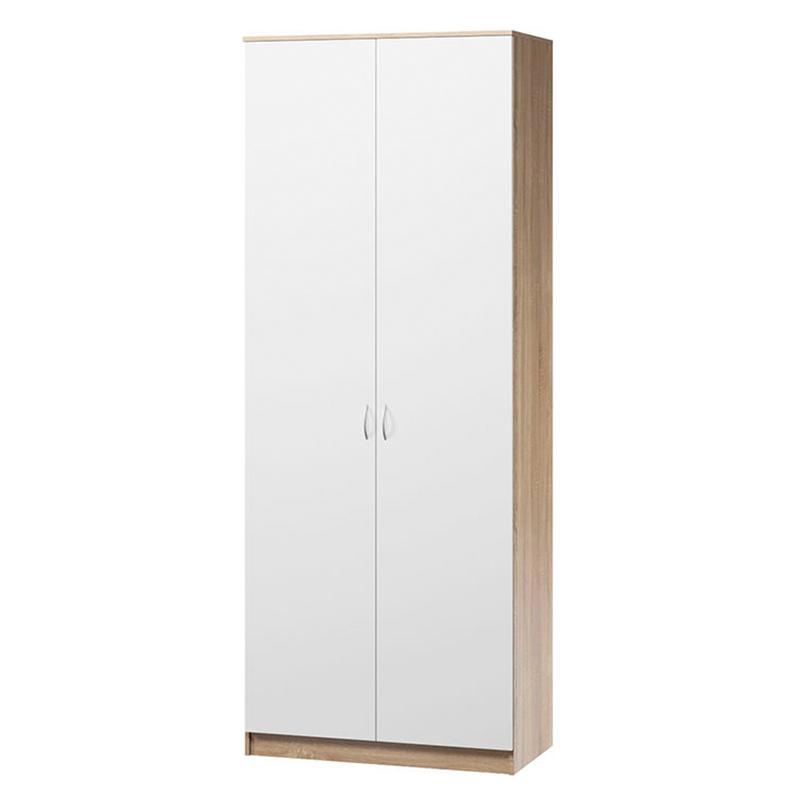 Изображение товара Шкаф распашной Шарм-Дизайн Евро лайт 60x220x60 см ЛДСП цвет дуб сонома/белый