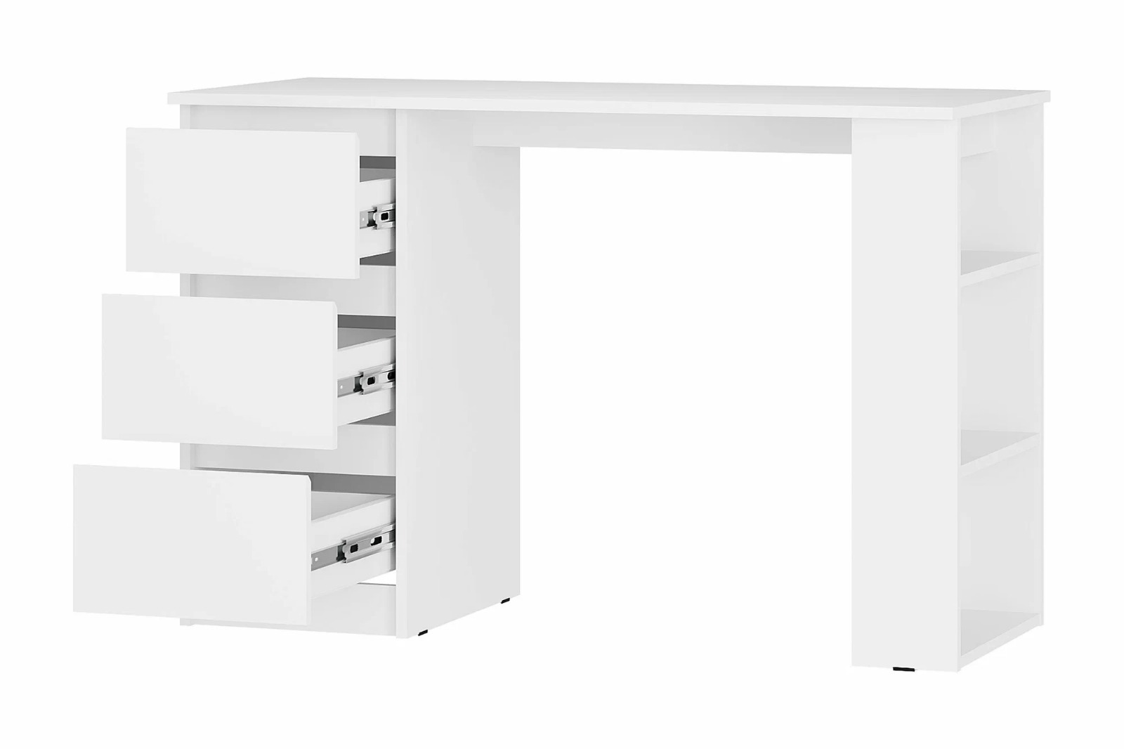 Изображение товара Многофункциональный стол BTS МС Симпл 115.20x75.80x50 см из ЛДСП белый, современный дизайн