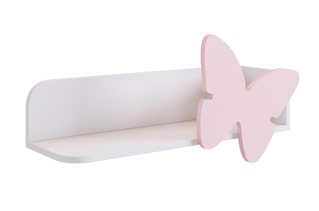 Изображение товара Настенная полка Mebelson Бабочка 73.5x24.8 см современное решение для хранения