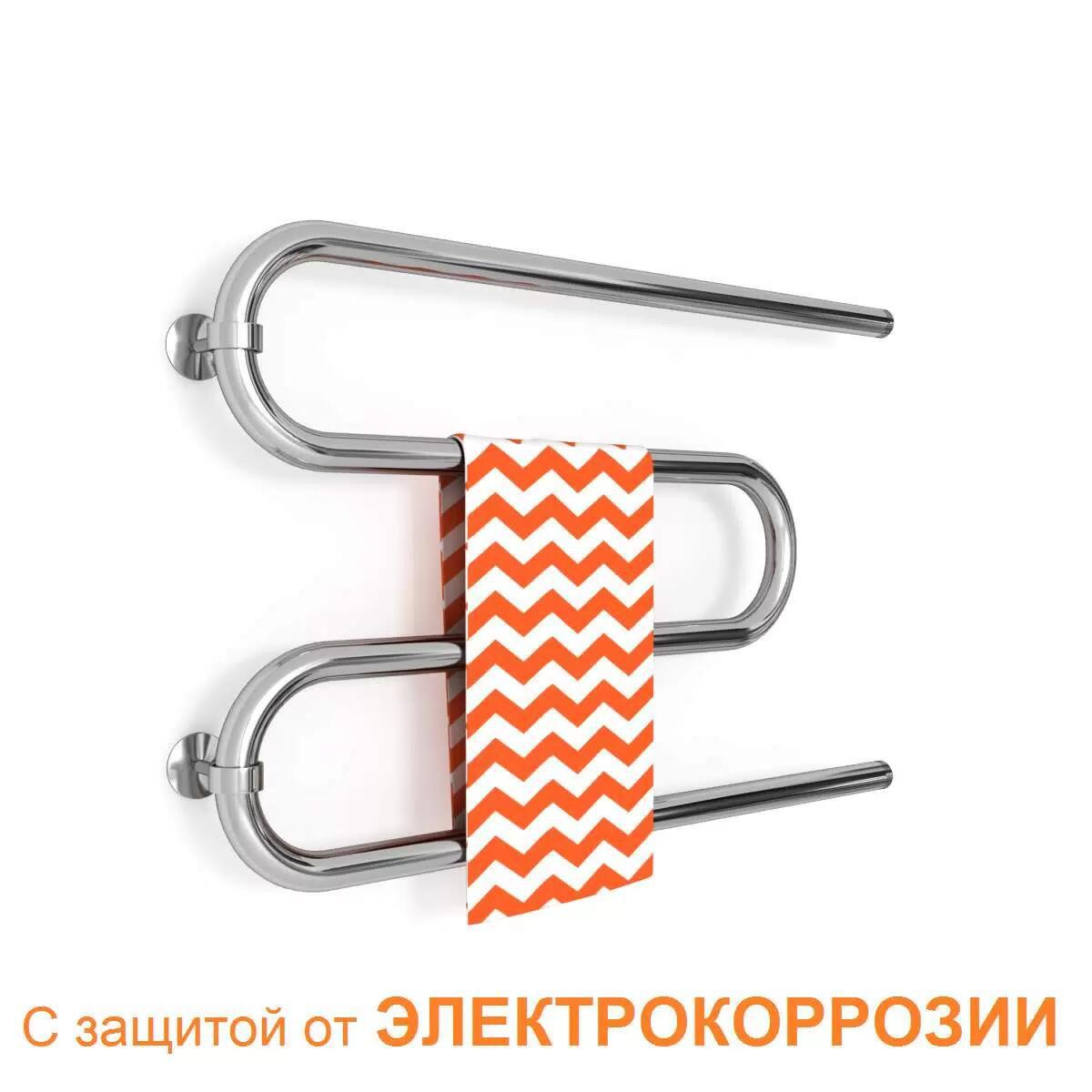 Изображение товара Водяной полотенцесушитель Zigzag M 80x50 см нержавеющая сталь 1"