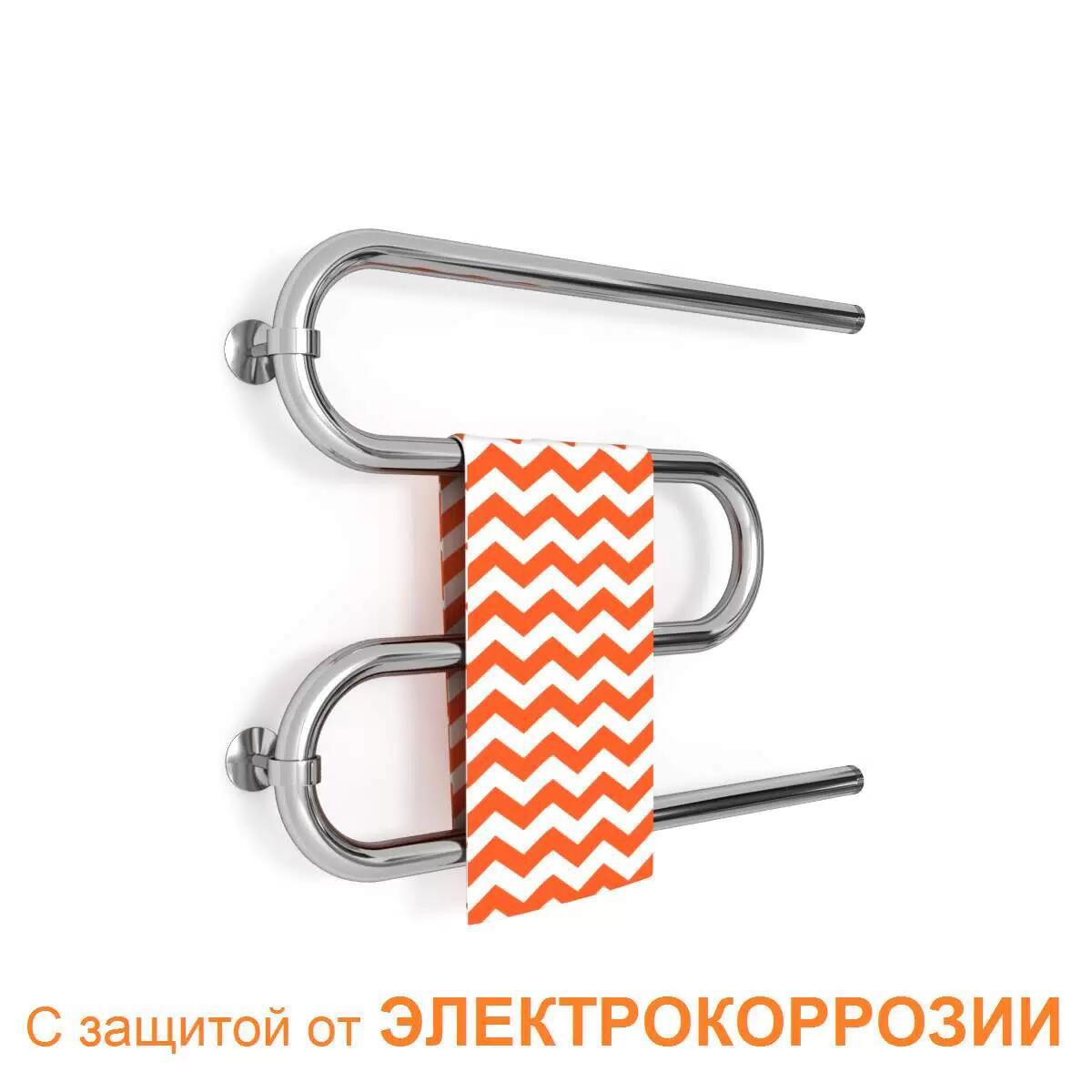 Изображение товара Водяной полотенцесушитель Zigzag M 70x50 см нержавеющая сталь 1" Россия