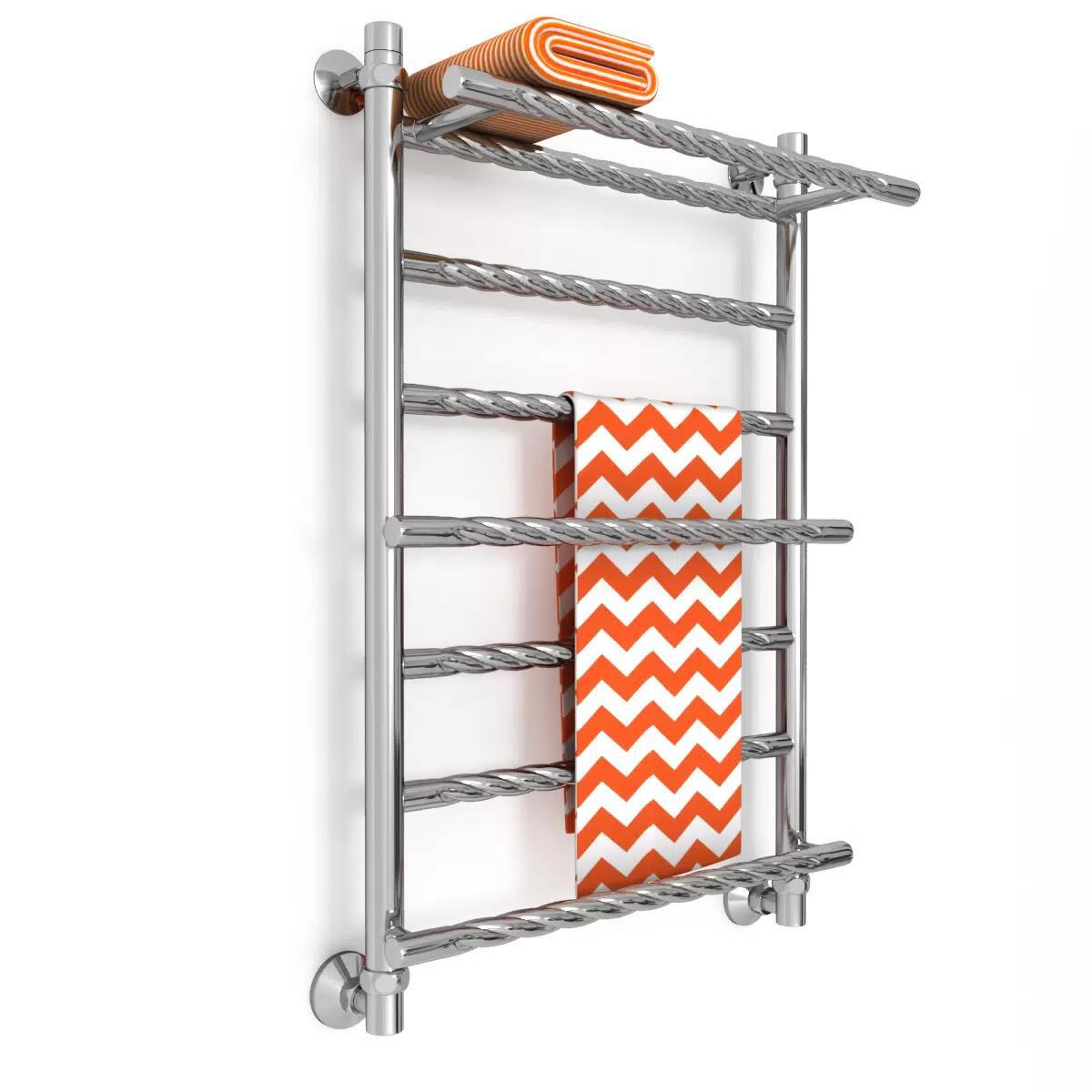 Изображение товара Водяной полотенцесушитель Zigzag HF Ultra Vintage 50x80 см нержавеющая сталь серебро