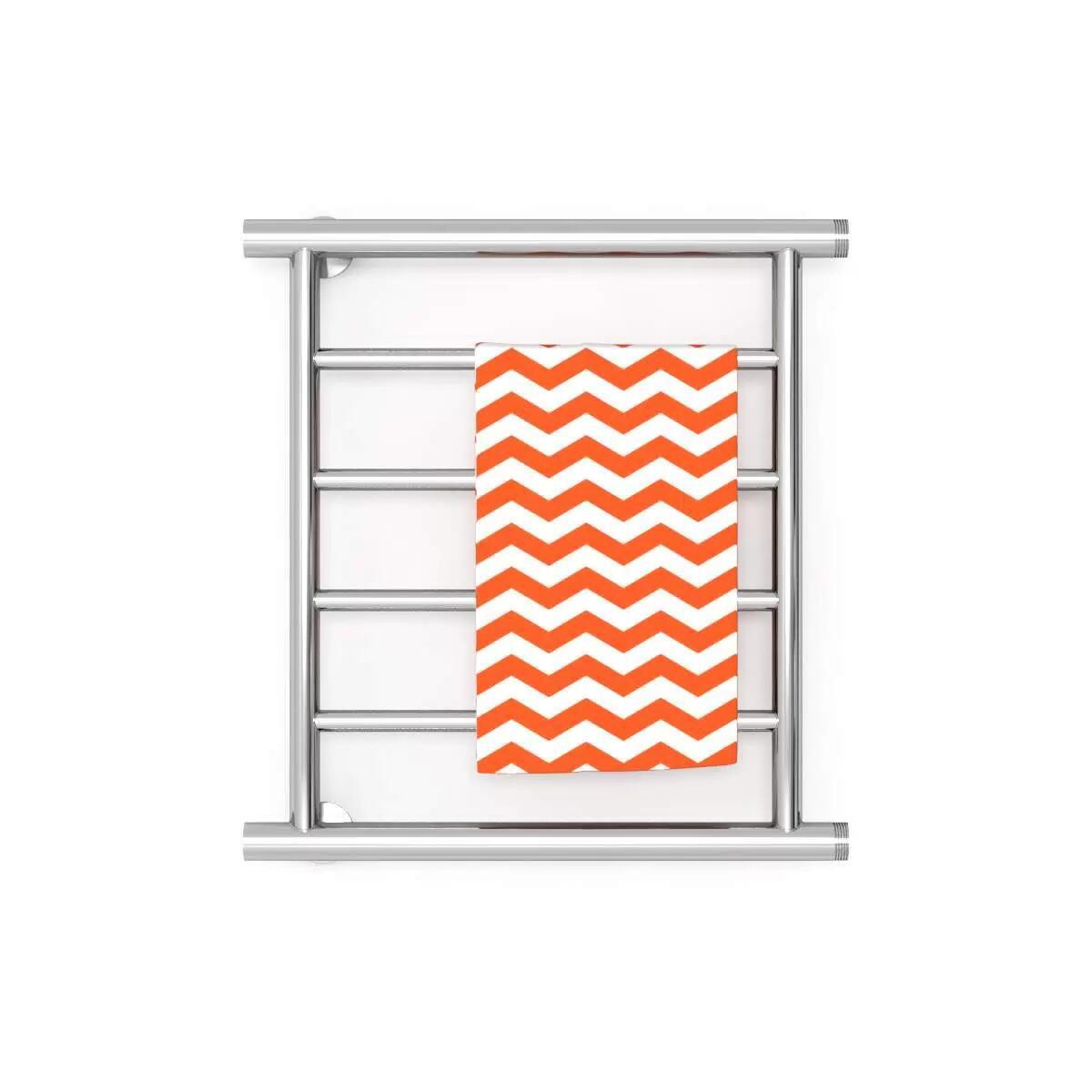 Изображение товара Полотенцесушитель водяной лестница Zigzag U 50x50 см 1" нержавеющая сталь цвет серебро