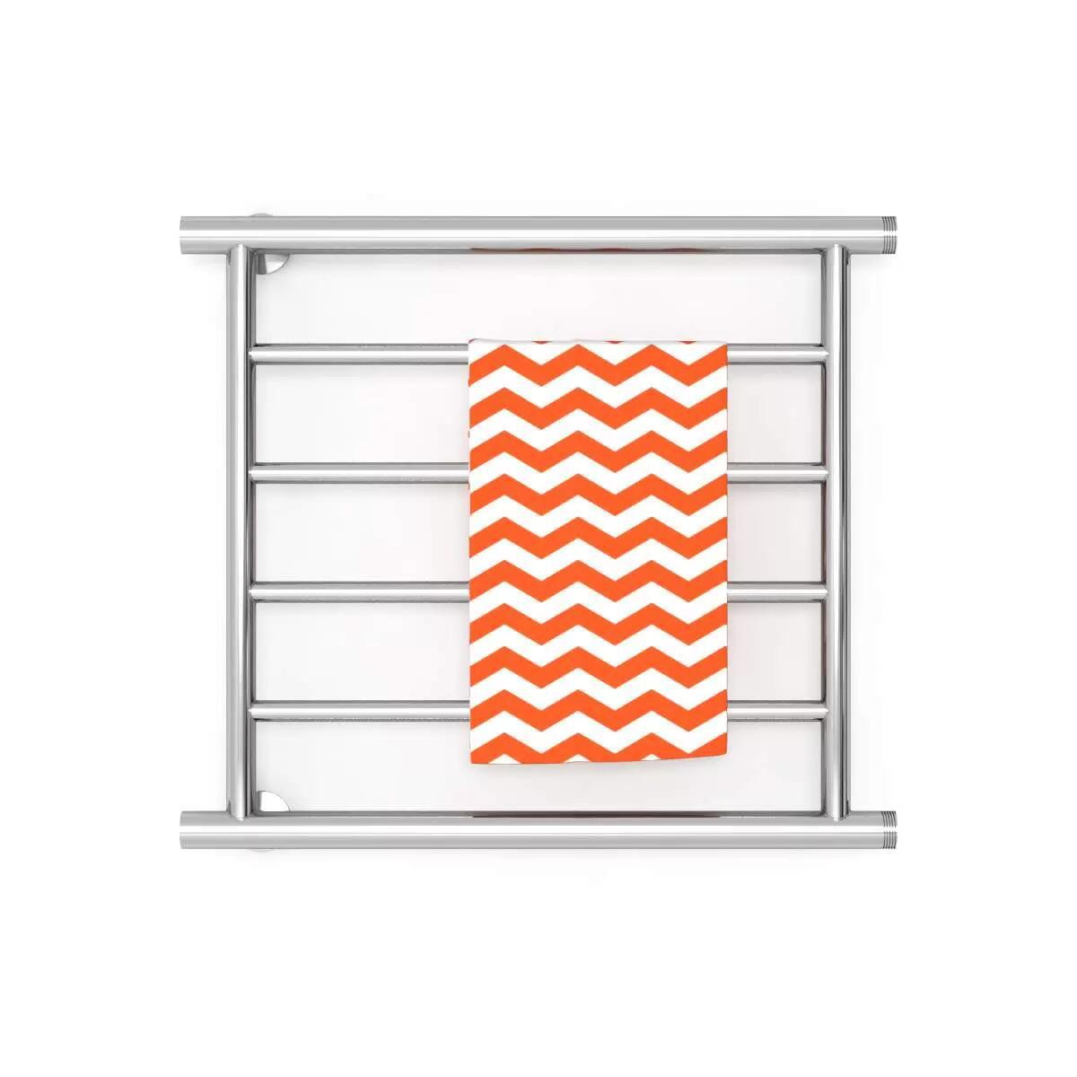 Изображение товара Полотенцесушитель водяной лестница Zigzag U 60x50 см матовый серебро нержавеющая сталь