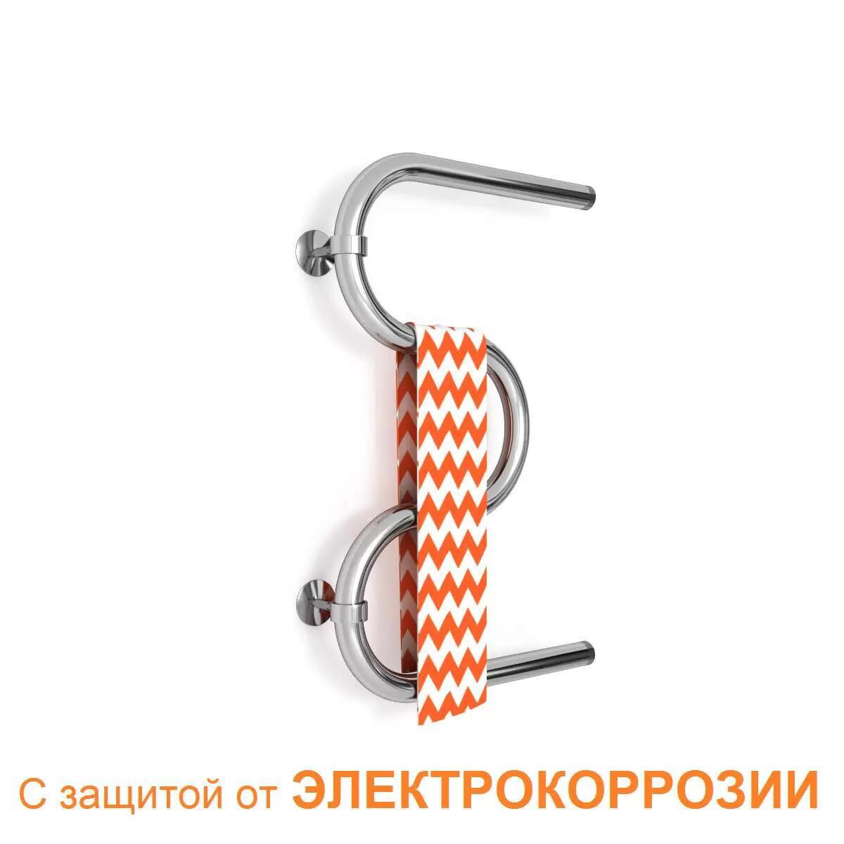 Изображение товара Водяной полотенцесушитель Zigzag M 600x400 мм нержавеющая сталь xром