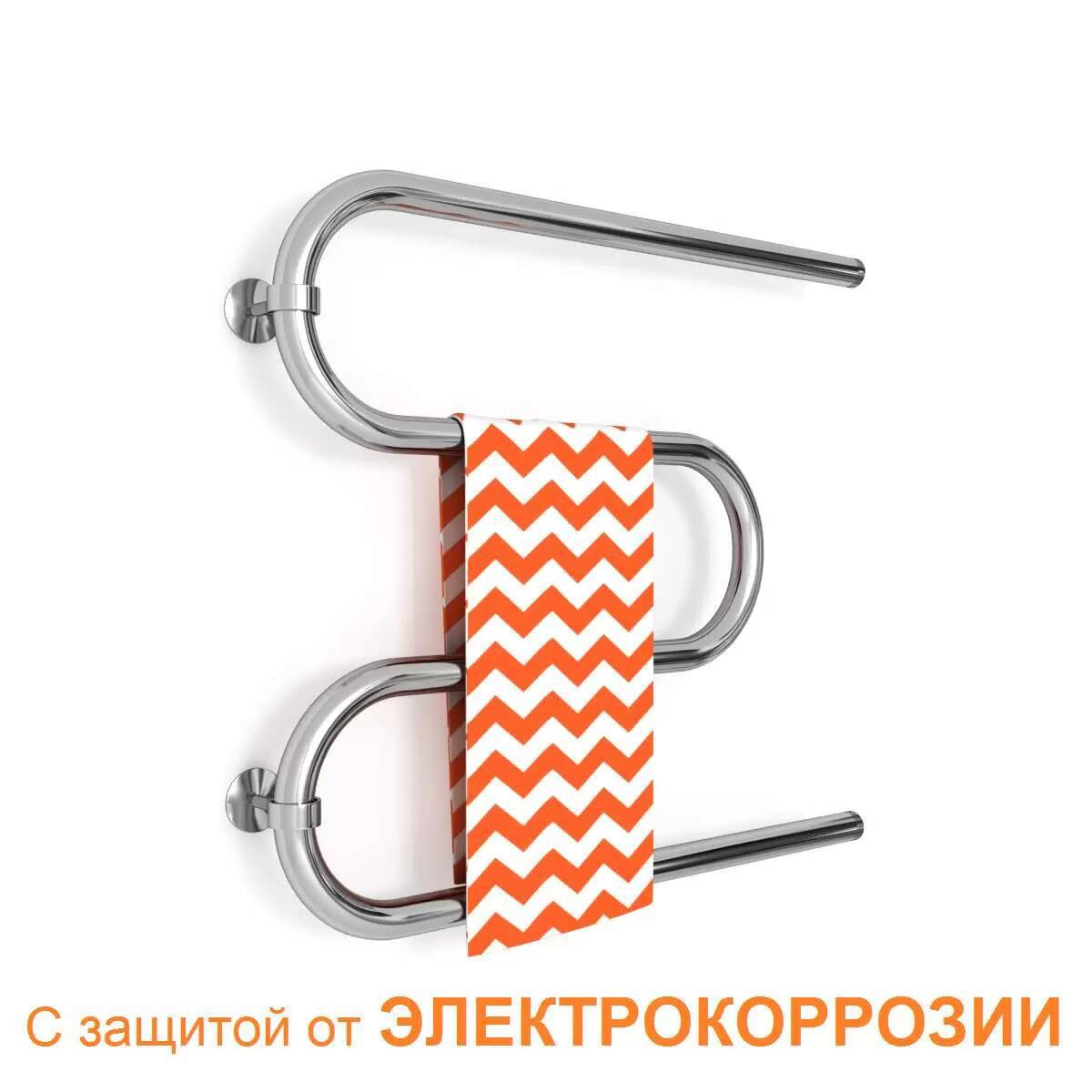 Изображение товара Водяной полотенцесушитель Zigzag M 70x60 см из нержавеющей стали