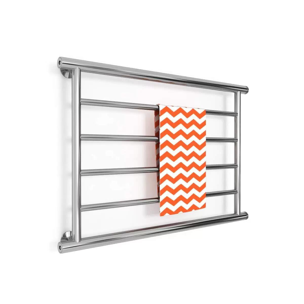 Изображение товара Водяной полотенцесушитель Zigzag U 80x50 см нержавеющая сталь хром боковое подключение