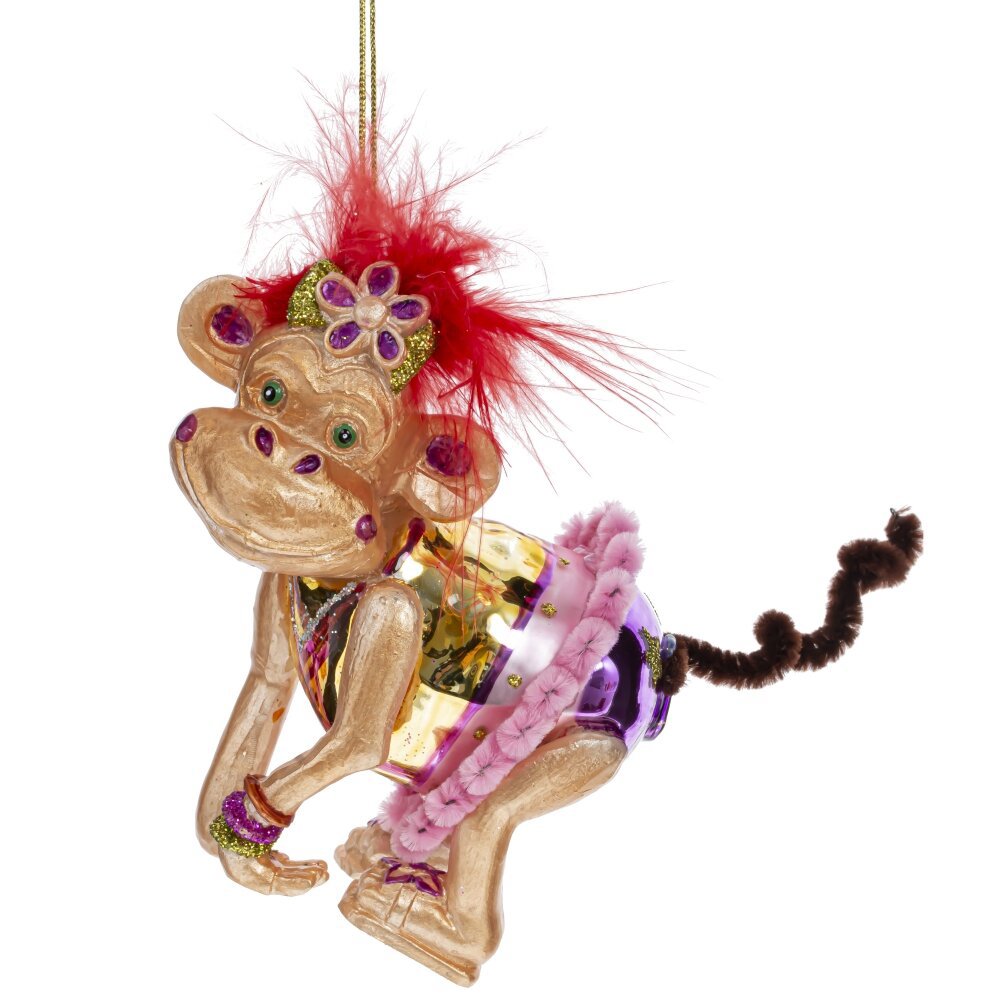 Изображение товара Елочная игрушка Обезьянка 794439 10 см х 5.5 см разноцветный