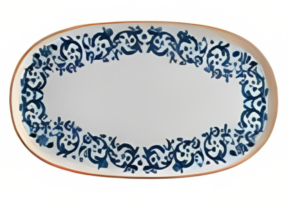 Изображение товара Блюдо сервировочное Bonna Viento 23x3x34 см фарфор белое овальное