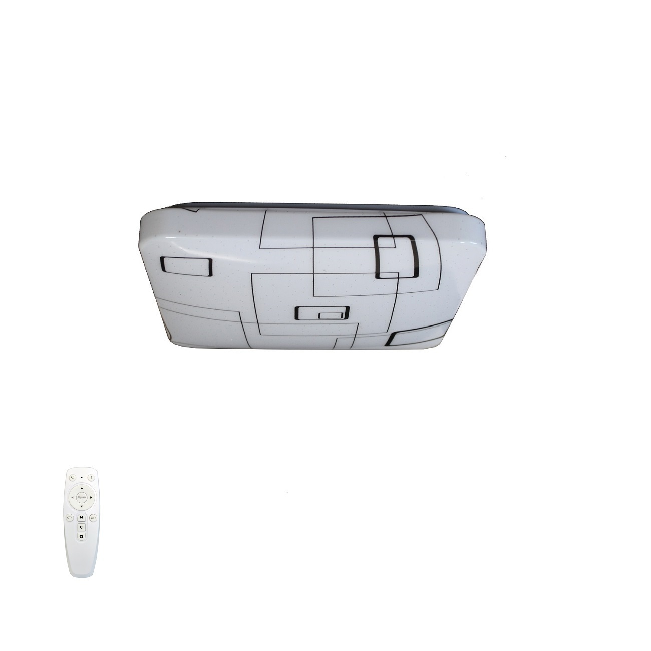 Изображение товара Настенно-потолочный светодиодный светильник Балтийский стиль квадро 72W 3000K-6500K с пультом