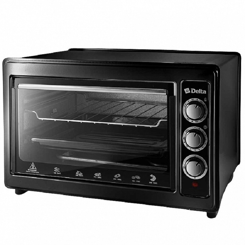 Изображение товара Электропечь Delta D-0123 37л 1300Вт Турция черная бытовая