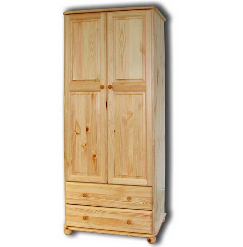 Изображение товара Шкаф Дом мебели из сосны 82x186x58 см с двумя ящиками и полкой