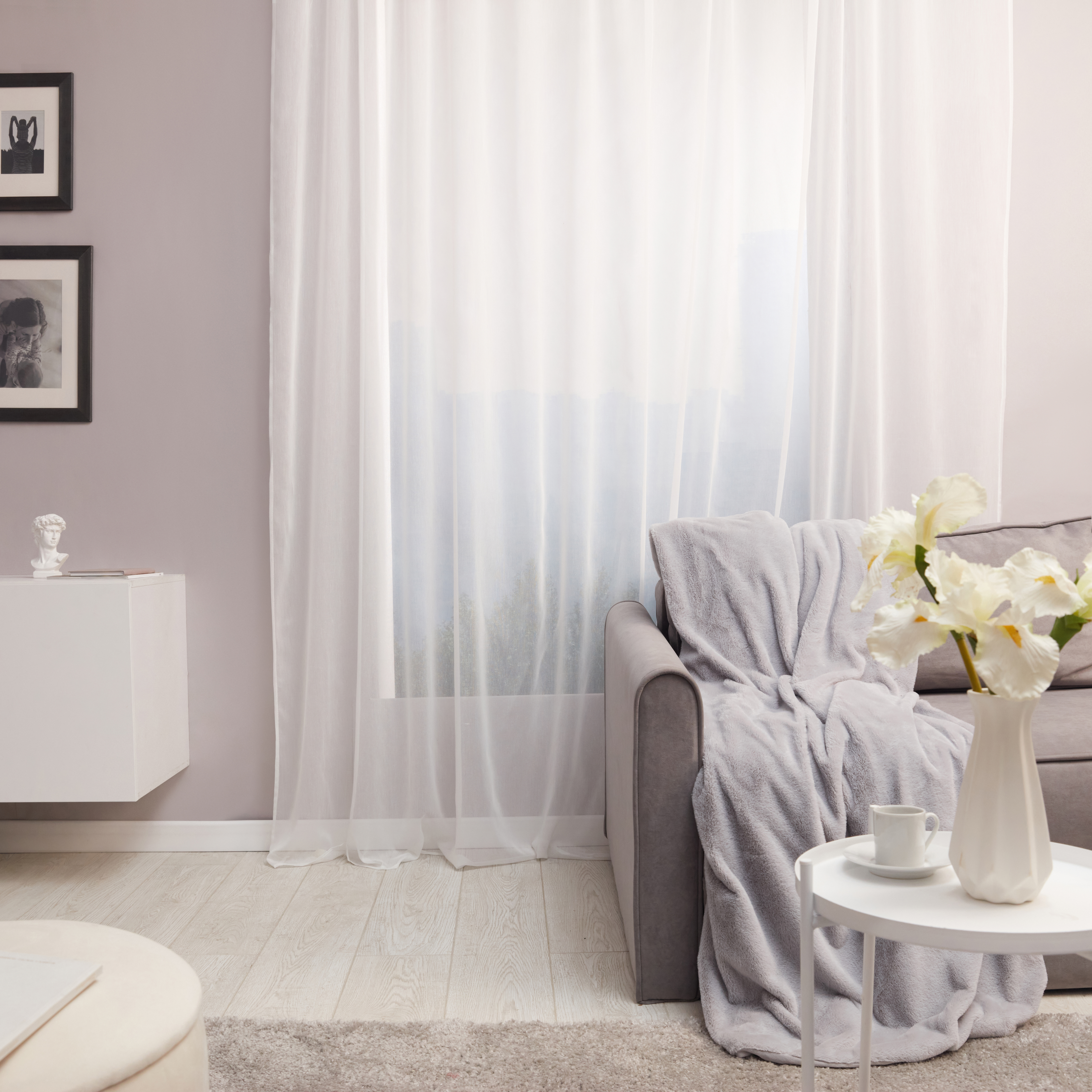 Изображение товара Тюль Inspire Eric 300x280 см белый экомаркировка OEKO-TEX стандарт 100