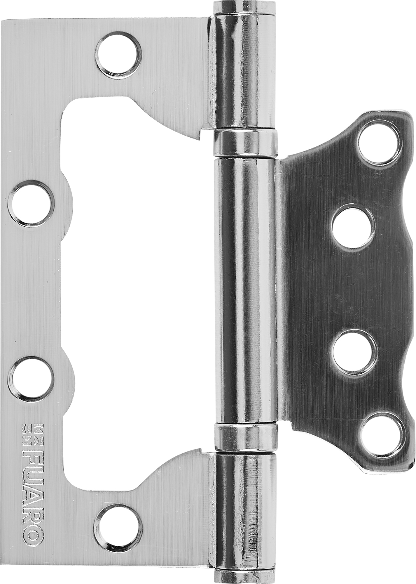 ПетлябезврезкиFuaro500-2ВВ100x75x2.5ммстальцветматовыйникель1шт.